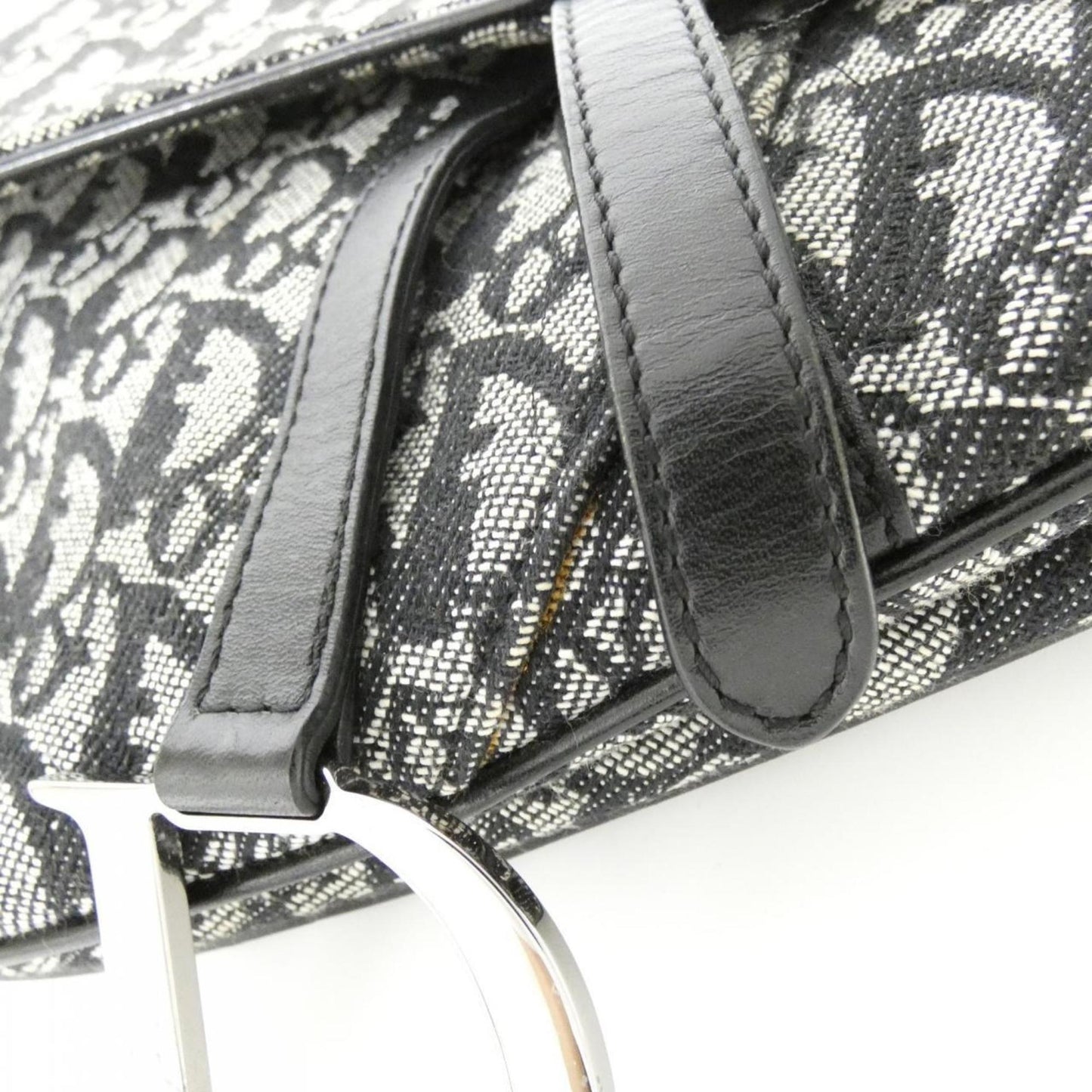 Christian Dior Black Canvas Shoulder Bag ()