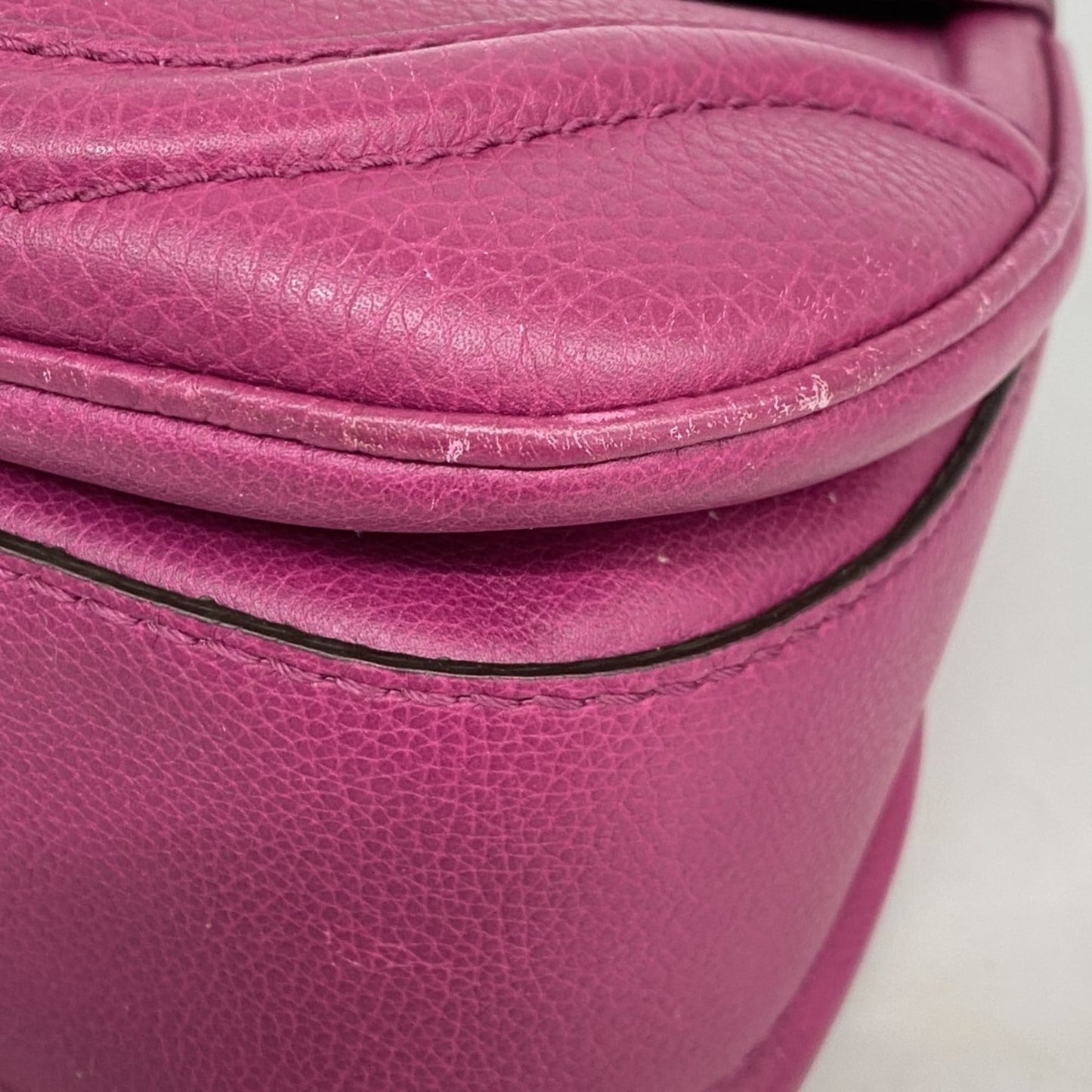 Gucci Purple Leather Handbag ( )