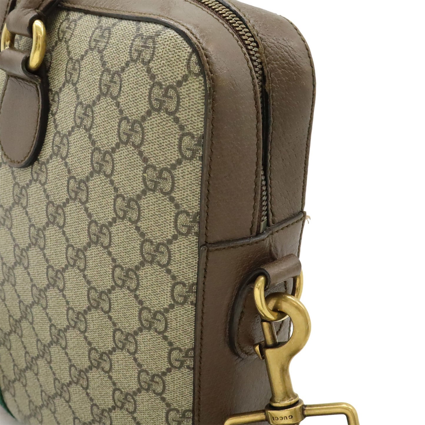 Gucci Beige Brown Gg Supreme Leather Handbag Shoulder Bag ( )