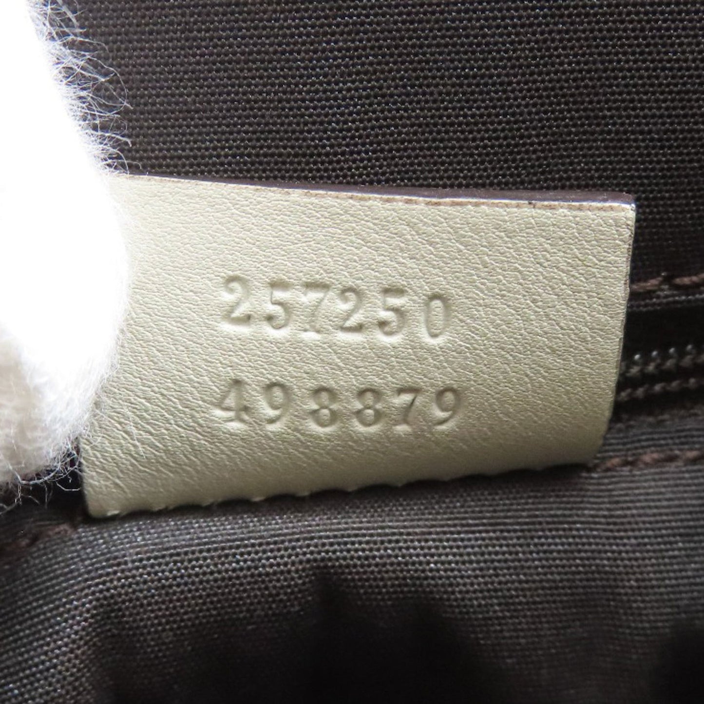 Gucci Brown White Pvc Handbag ( )