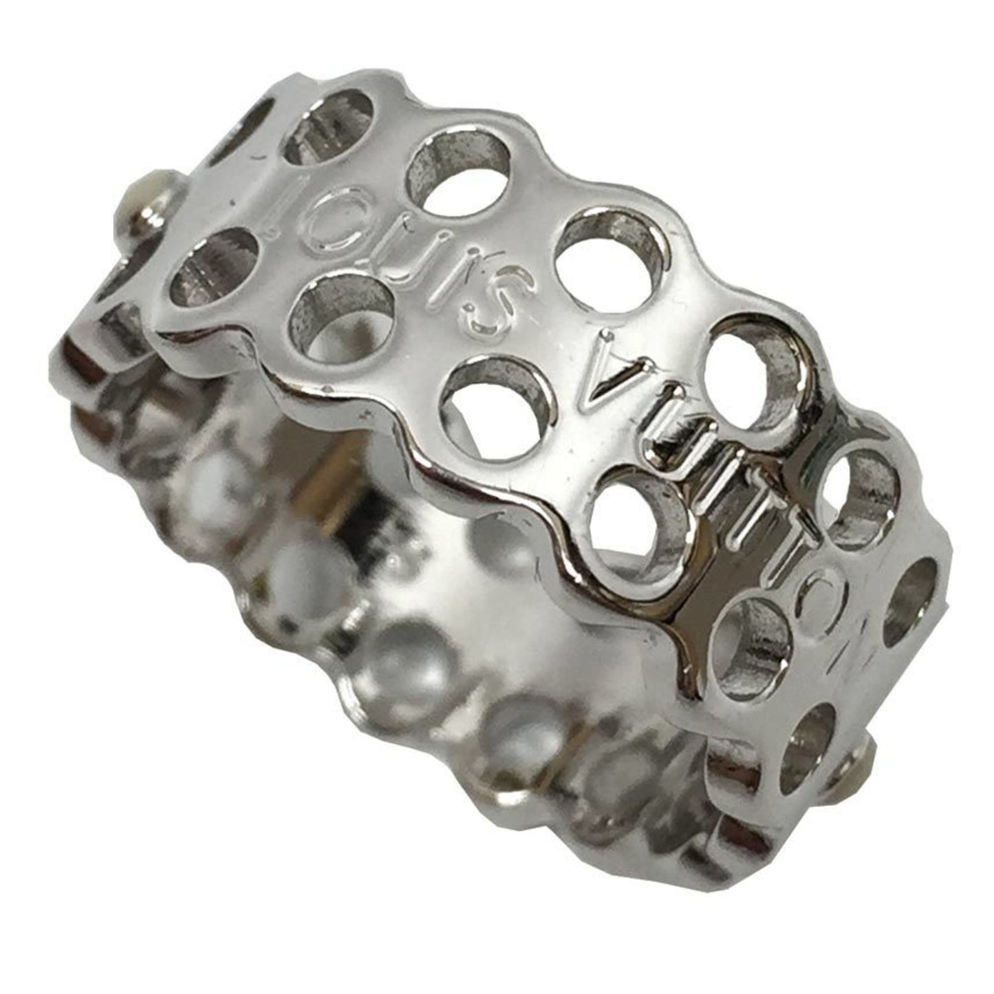 LOUIS VUITTON Berghide and Seek Ring M66662 Argent Silver Size S Daily size approx. 10.5 Vuitton Women's