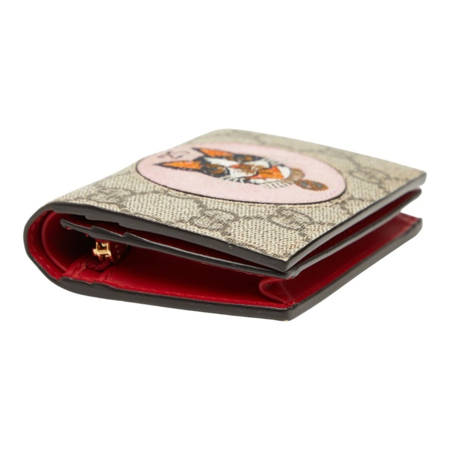 Gucci Beige Multi-Color Pvc Wallet (Bi-Fold) ( )