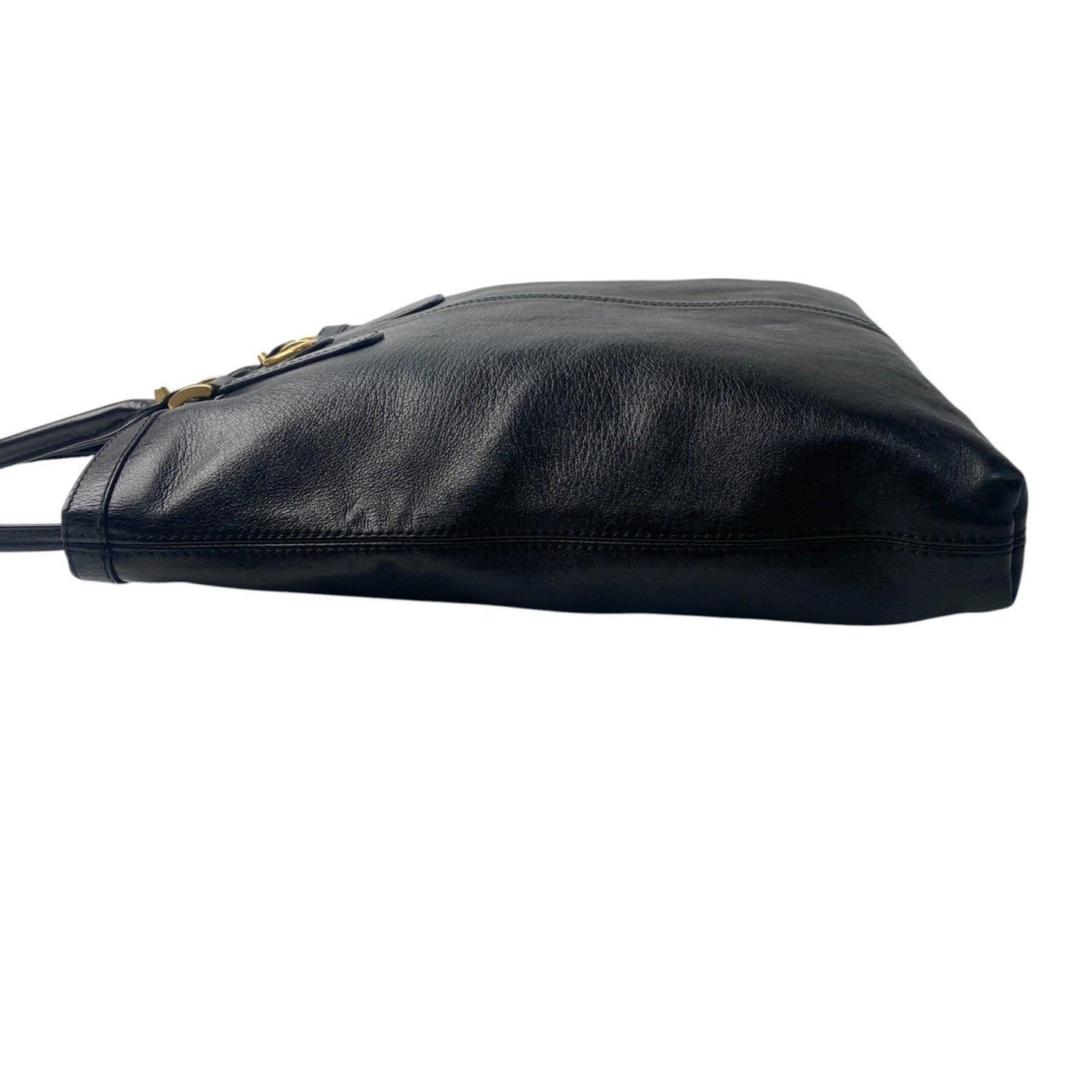 Gucci Black Leather Tote Bag ( )