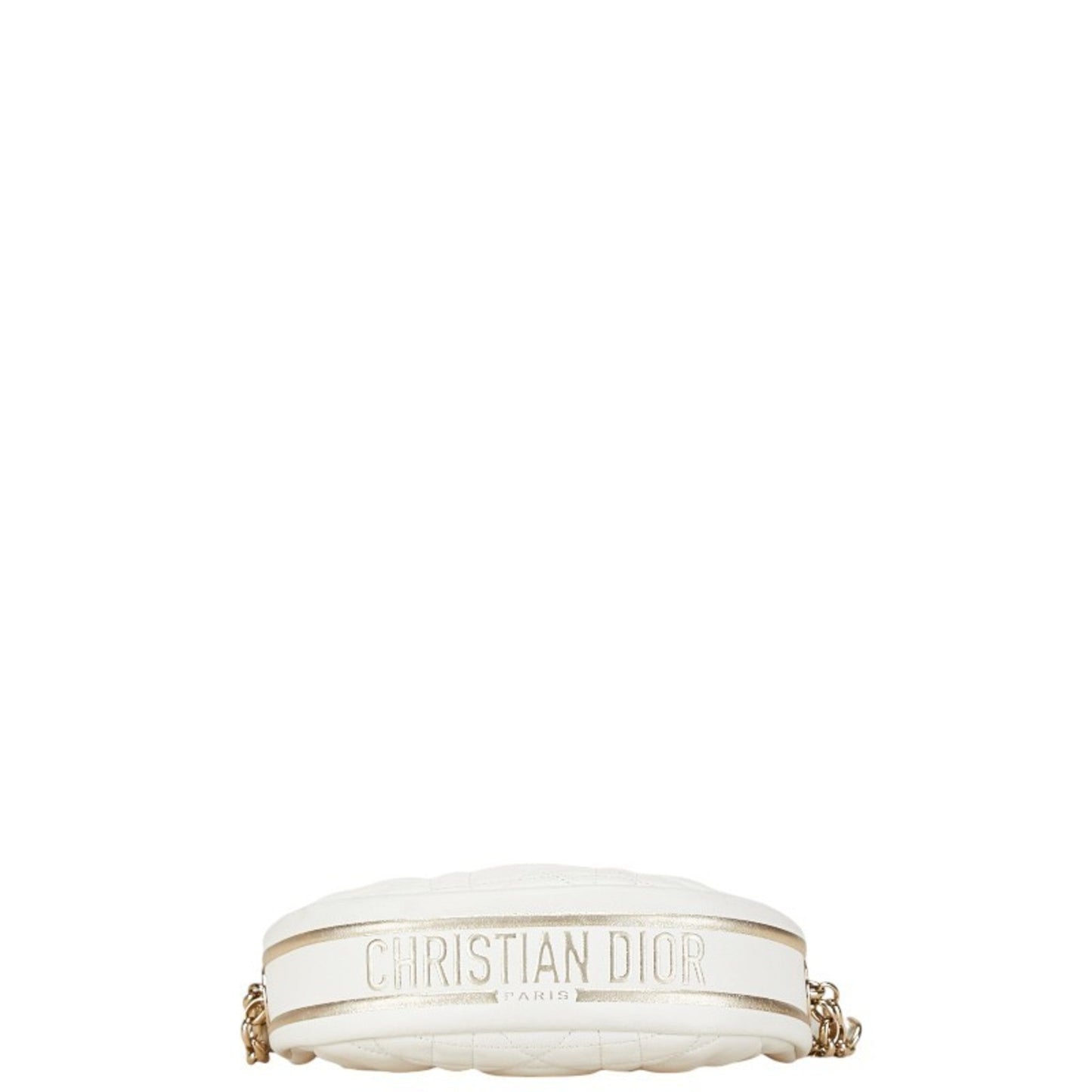 Christian Dior White Leather Shoulder Bag ()