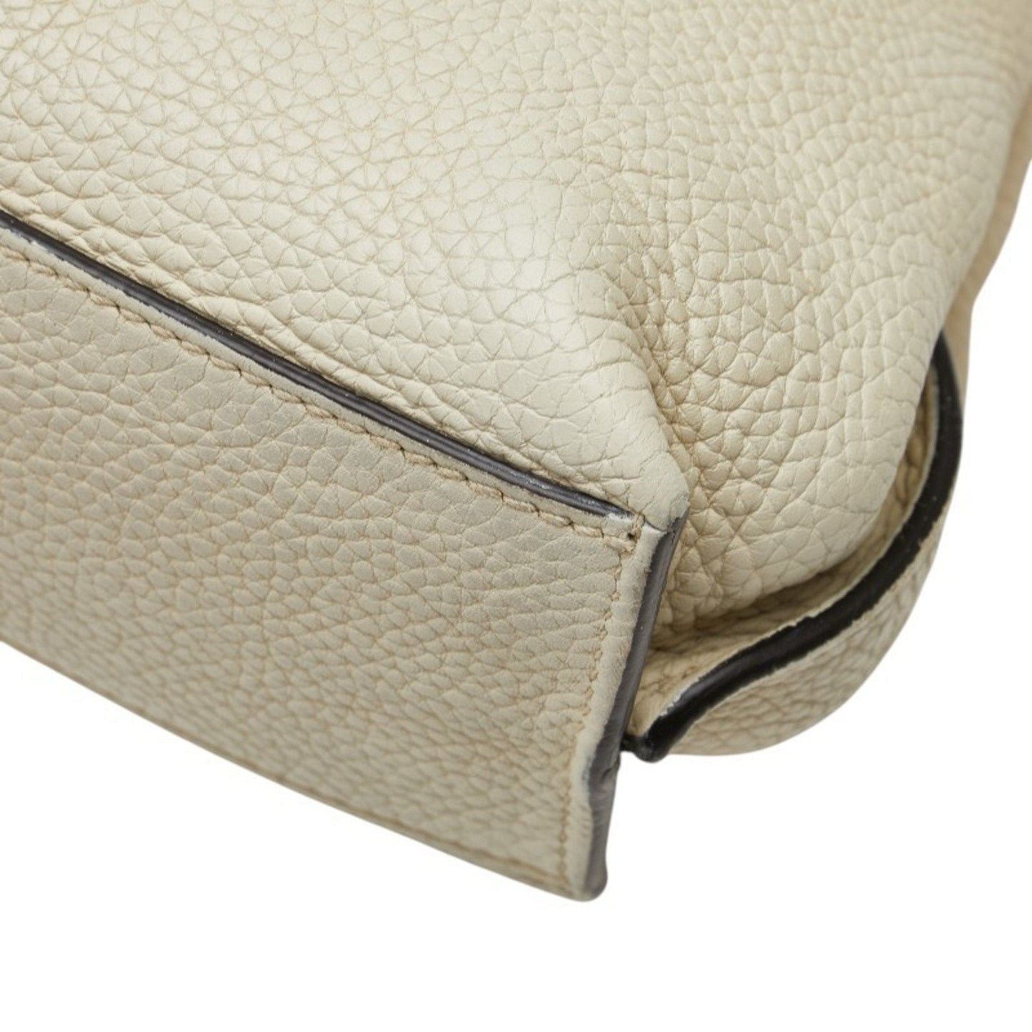 Gucci White Leather Handbag Shoulder Bag ( )