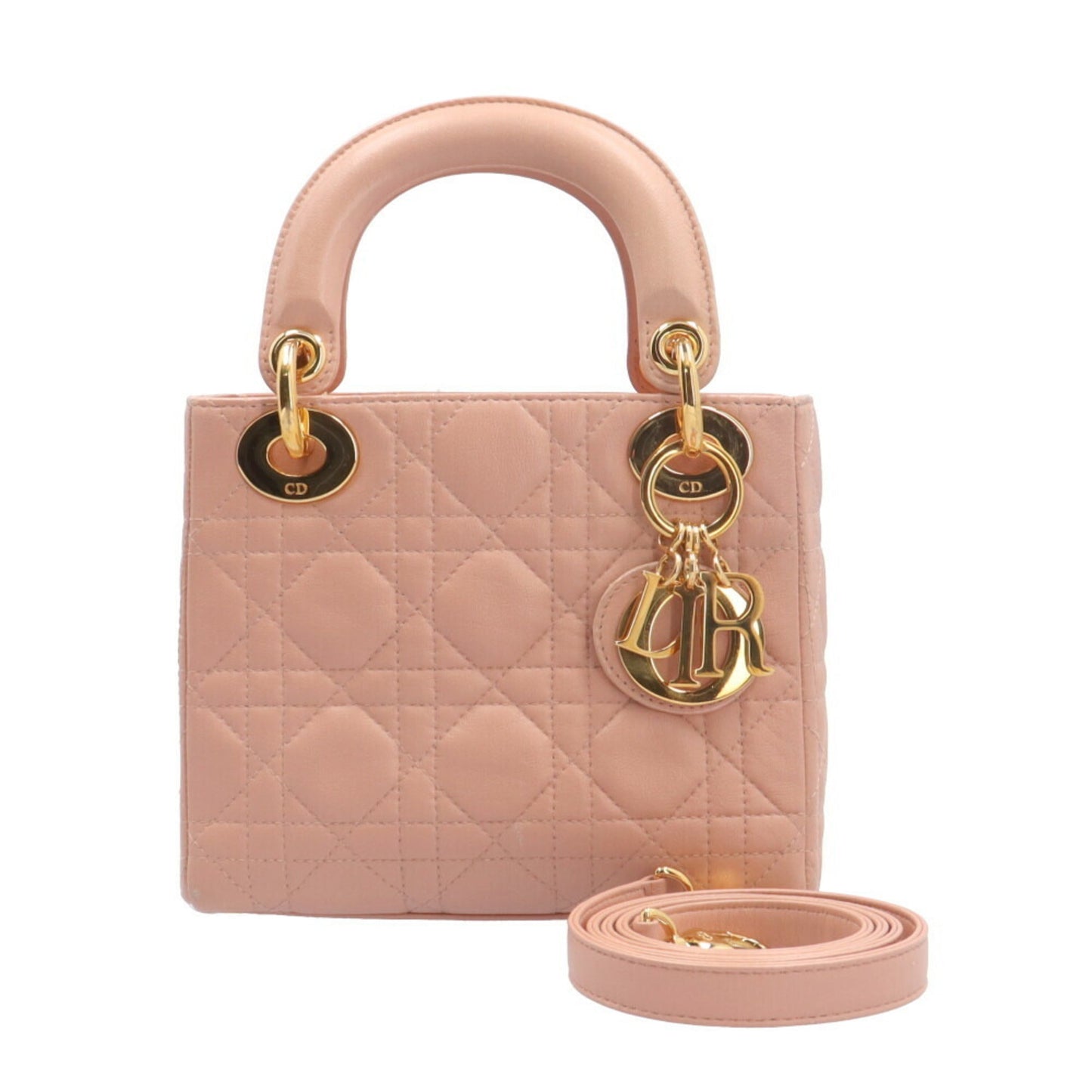 Christian Dior Pink Leather Shoulder Bag ()