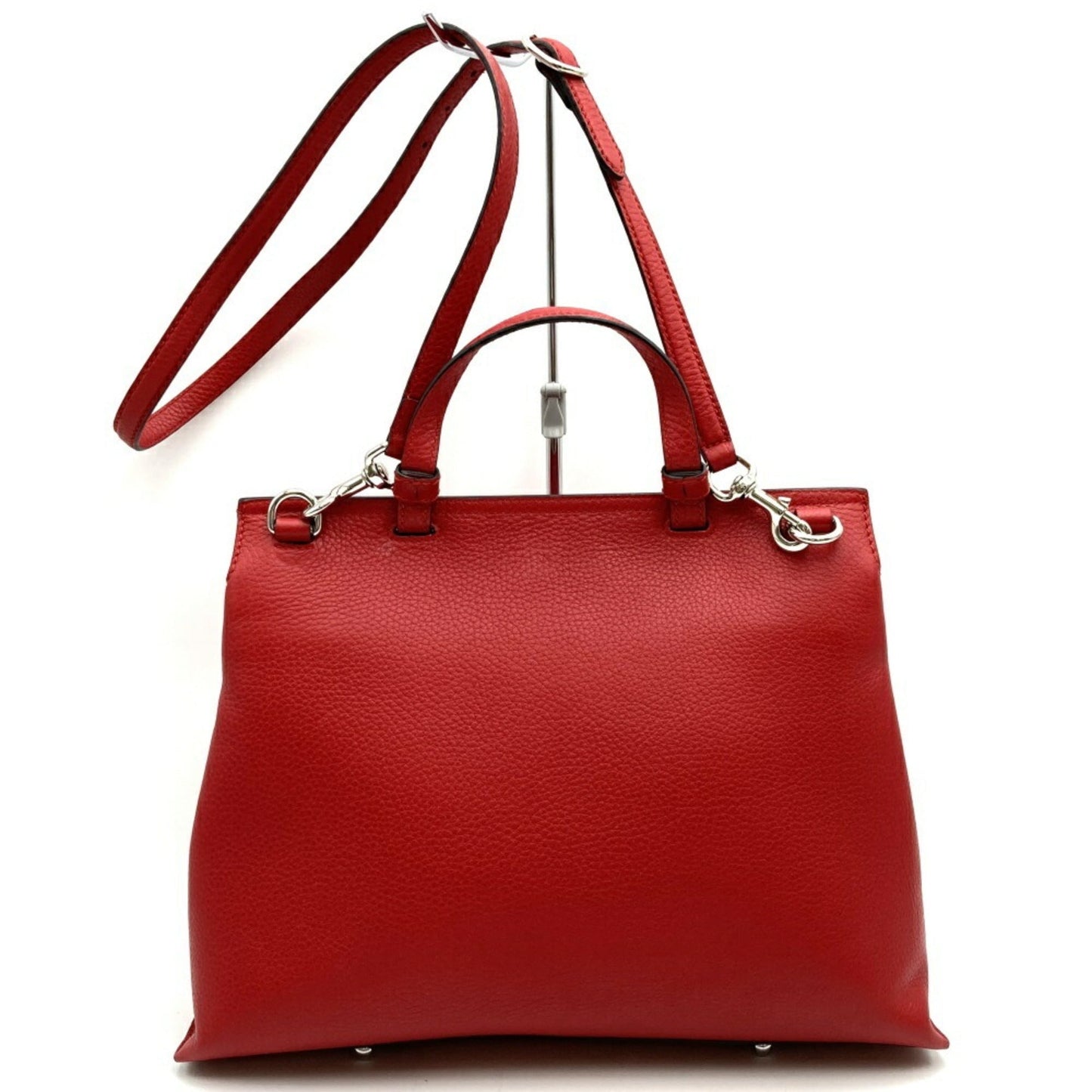 Gucci Red Color Leather Handbag Shoulder Bag ( )