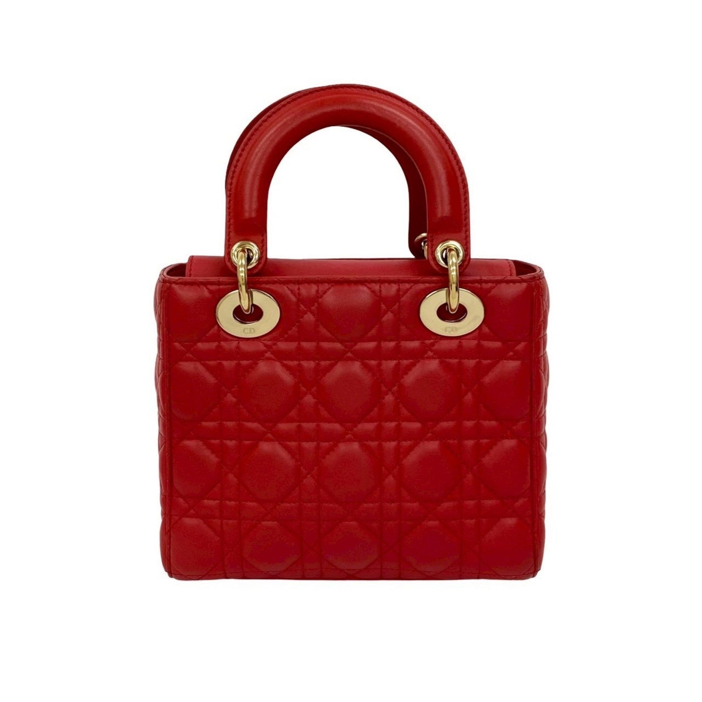 Christian Dior Red Color Leather Handbag Shoulder Bag ()