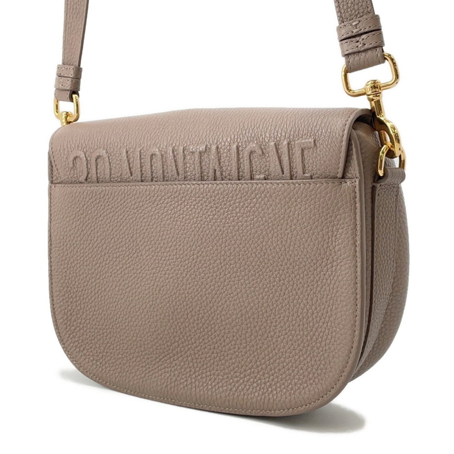 Christian Dior Grayish Leather Shoulder Bag ()