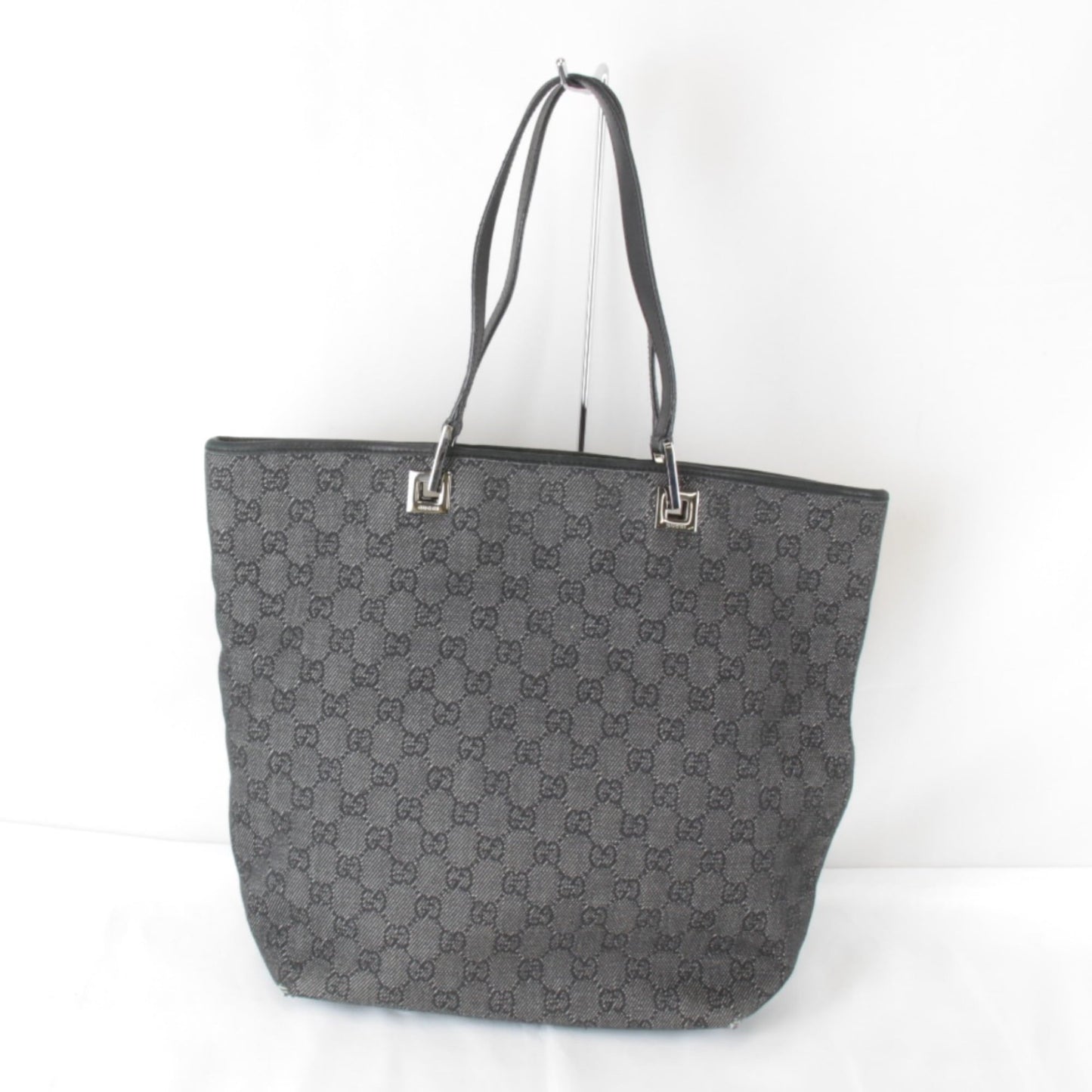 Gucci Black Gg Canvas Tote Bag ( )