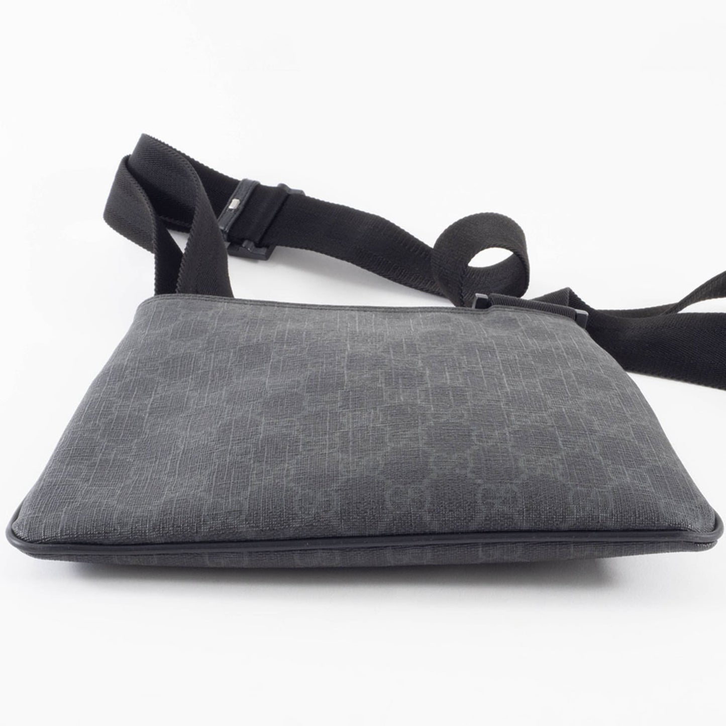 Gucci Gray Gg Supreme Leather Shoulder Bag ( )
