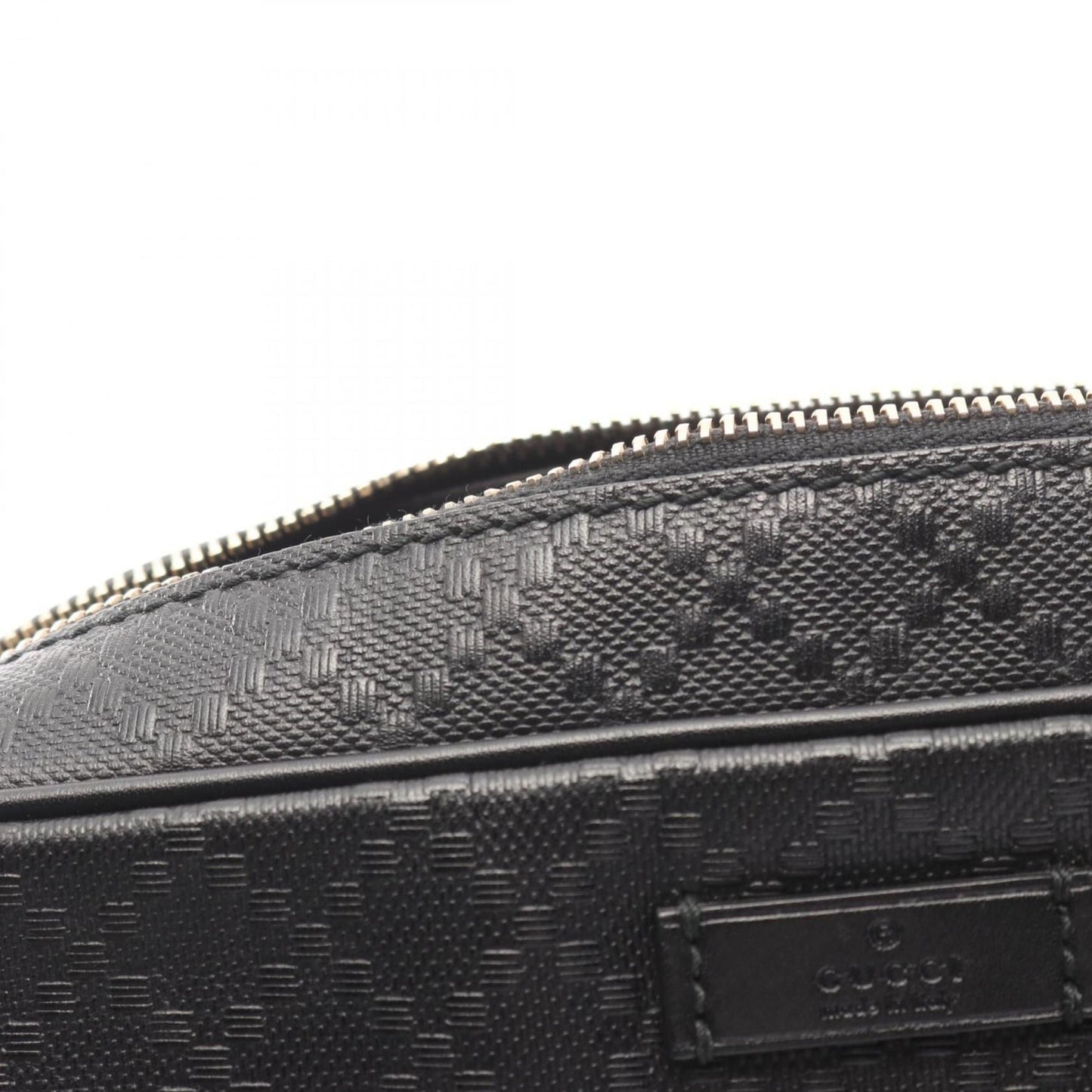 Gucci Black Coated Canvas Leather Shoulder Bag ( )