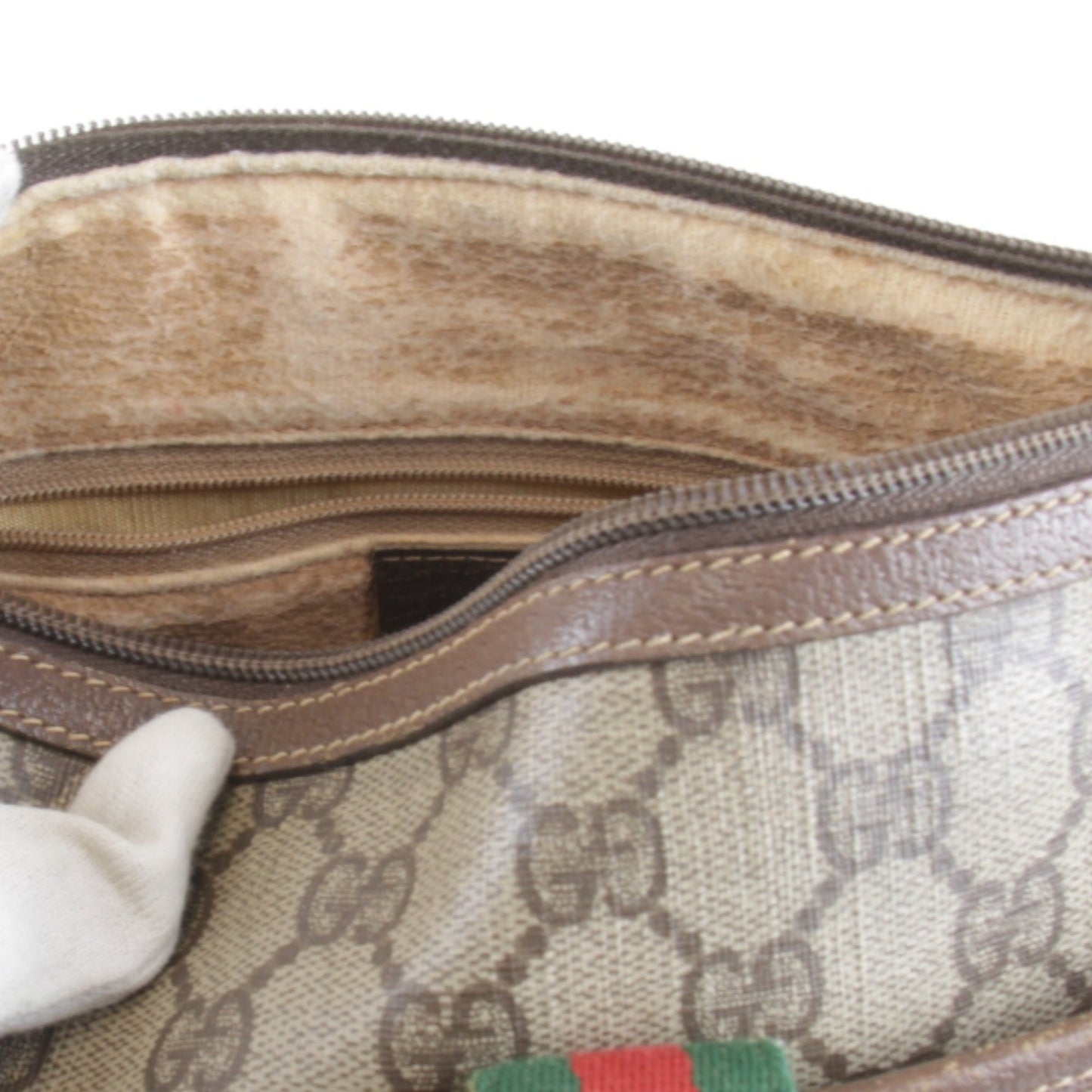 Gucci Brown Gg Supreme Shoulder Bag ( )