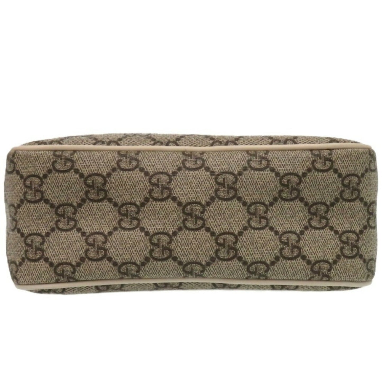Gucci Brown Ivory Gg Supreme Pvc Shoulder Bag ( )