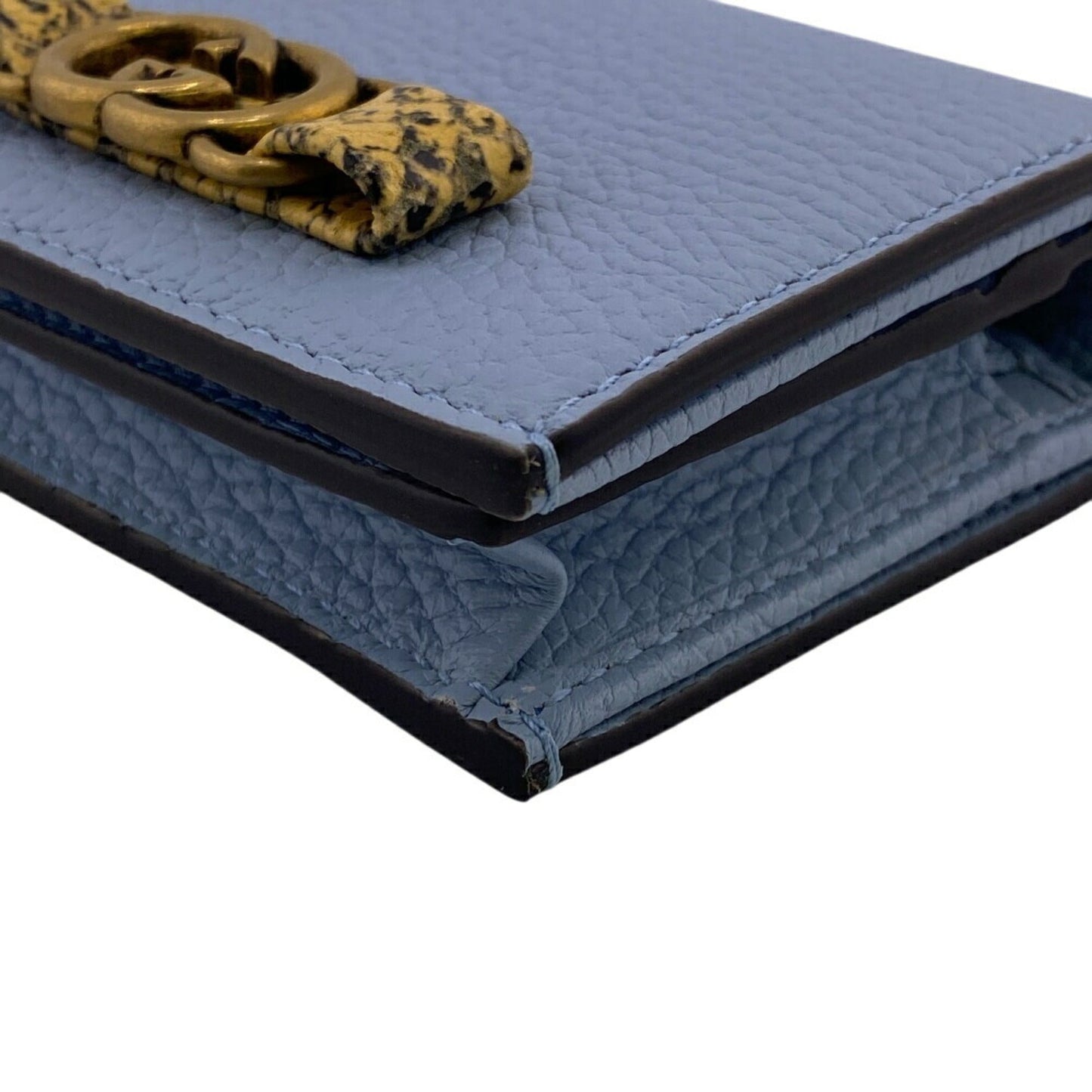 Gucci Blue Leather Wallet (Bi-Fold) ( )
