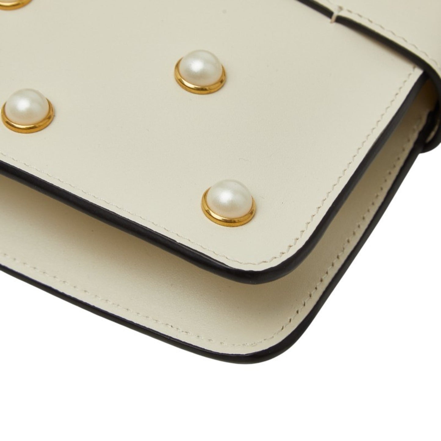 Gucci Multi-Color White Leather Handbag Shoulder Bag ( )