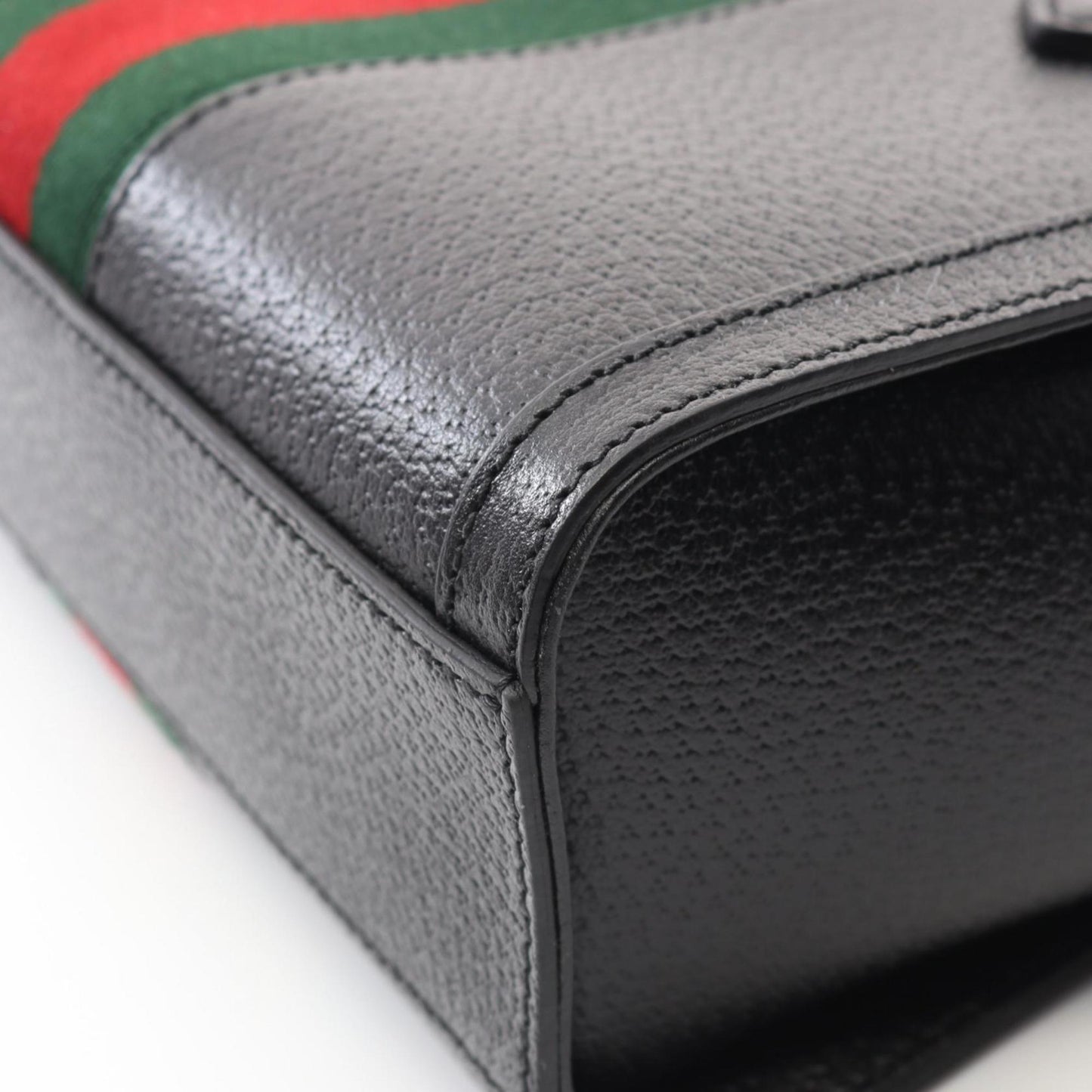 Gucci Black Multi-Color Leather Handbag ( )