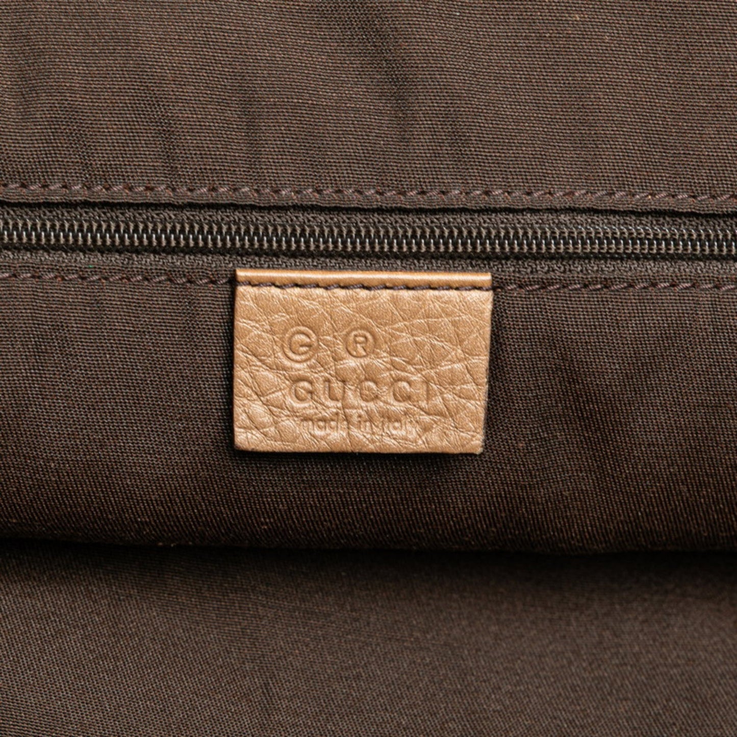 Gucci Brown Leather Shoulder Bag Tote Bag ( )