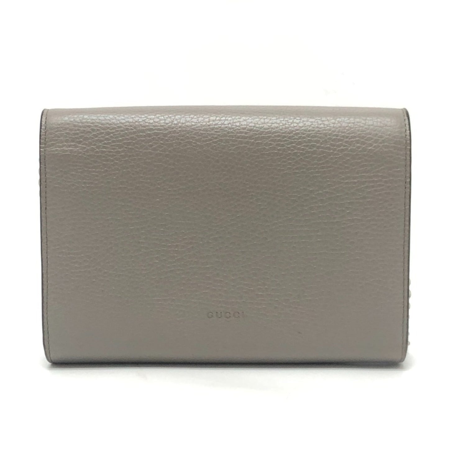 Gucci Gray Leather Shoulder Bag ( )