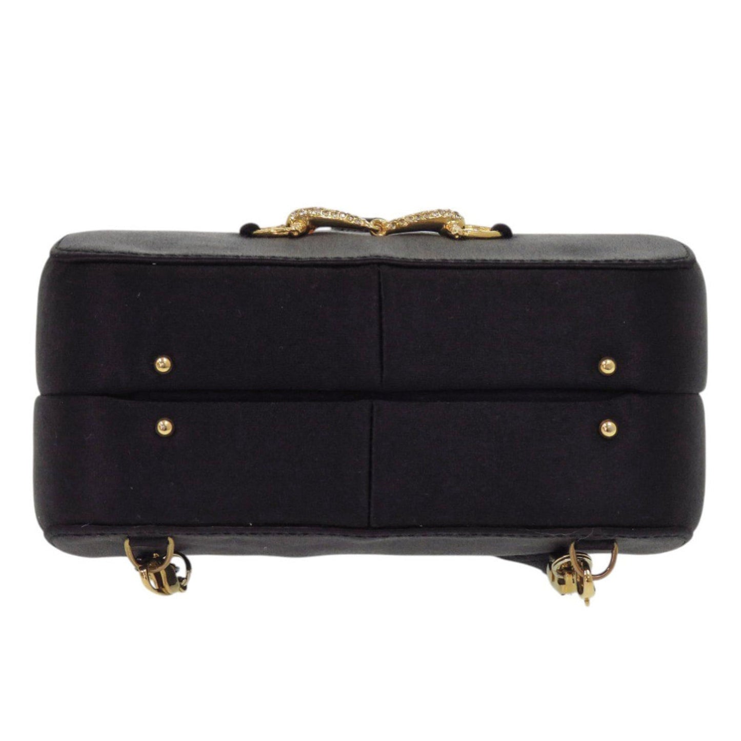 Gucci Black Satin Rhinestone Backpack ( )