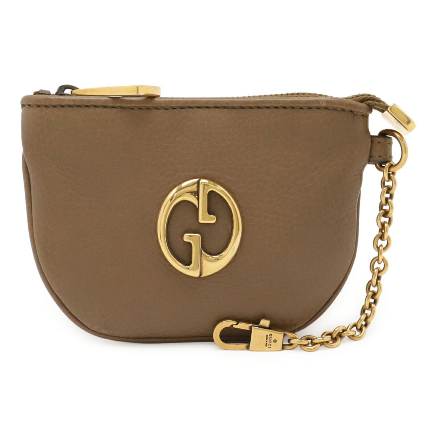 Gucci Beige Leather Coin Purse/Coin Case ( )
