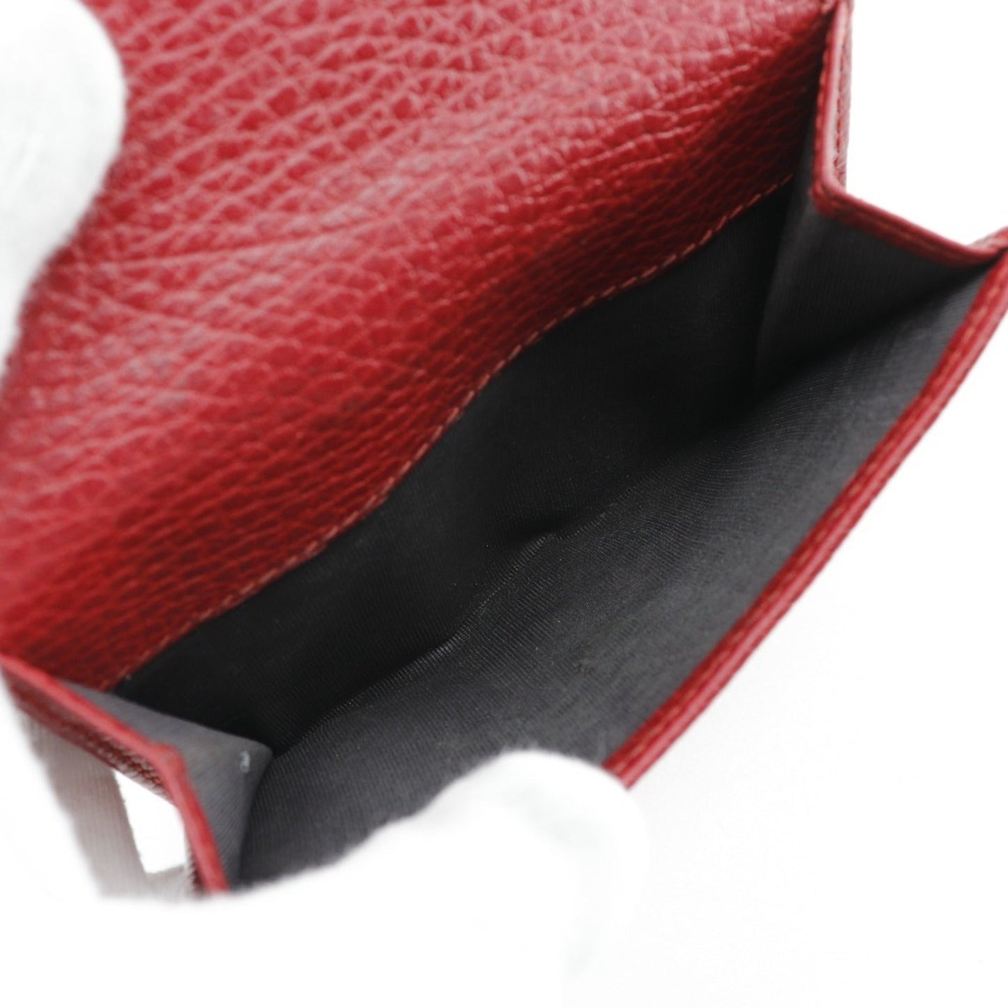 Gucci Red Color Leather Wallet (Bi-Fold) ( )