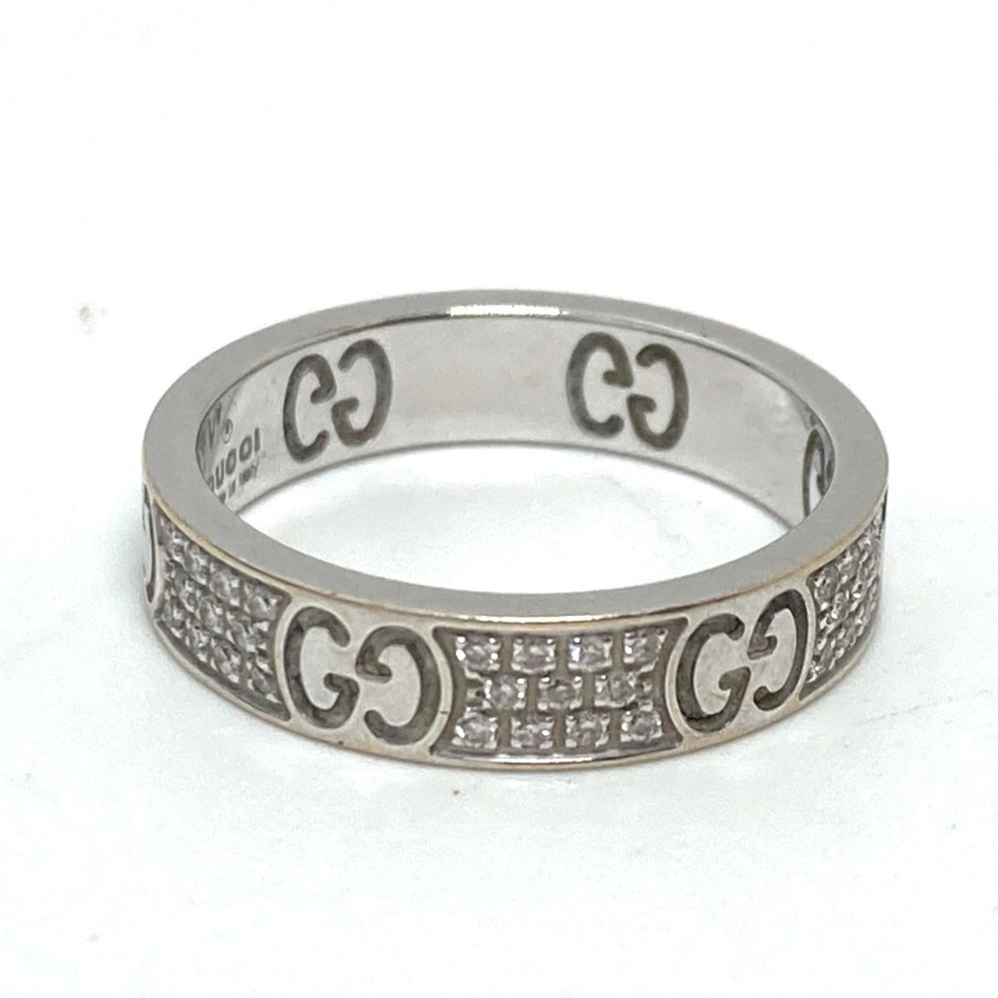 Gucci White Gold (18K) Band Ring ( )
