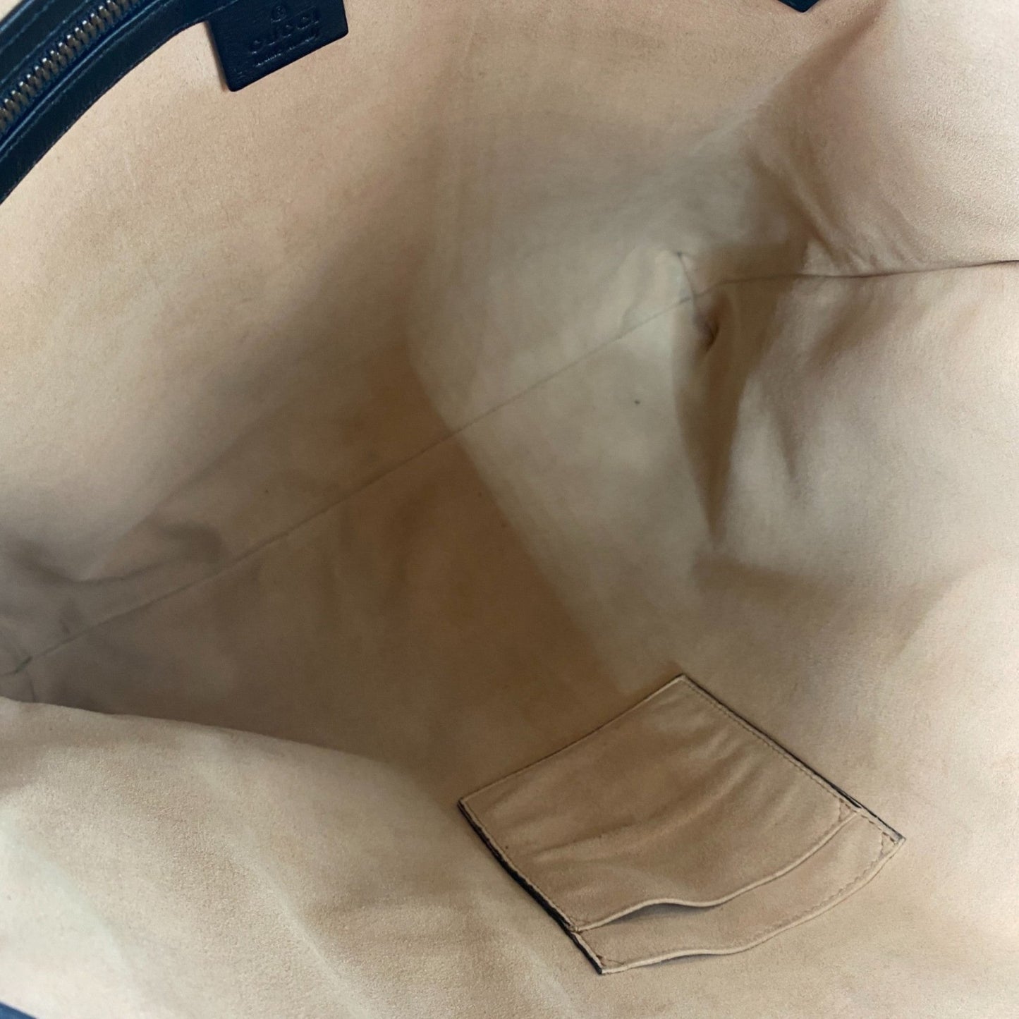 Gucci Black Leather Tote Bag ( )