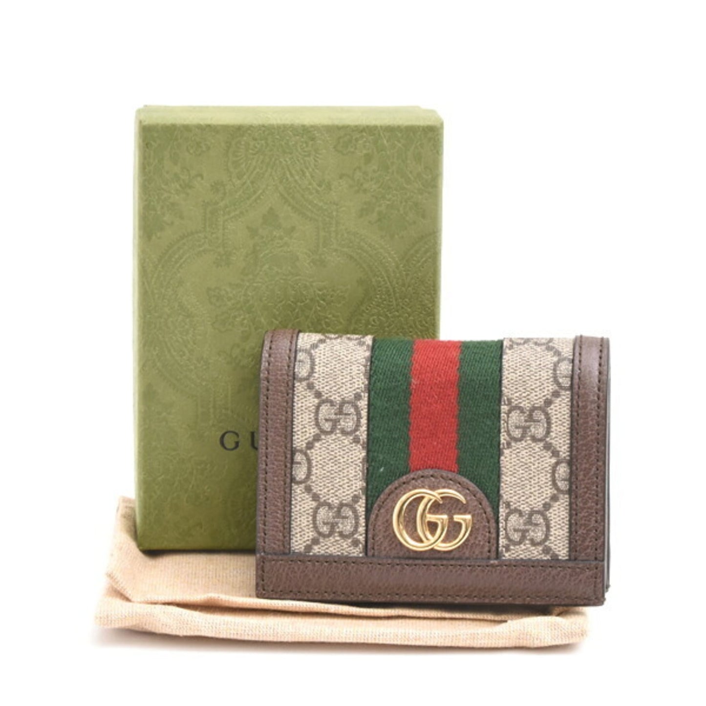 Gucci Gg Supreme Brown Gg Supreme Wallet (Bi-Fold) ( )