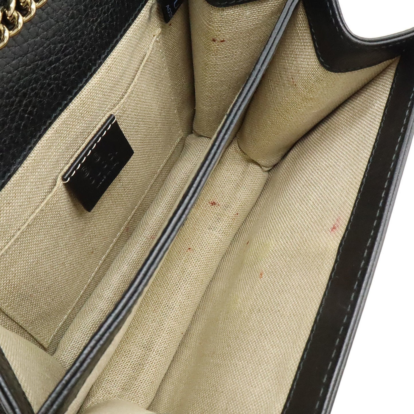 Gucci Black Leather Shoulder Bag ( )