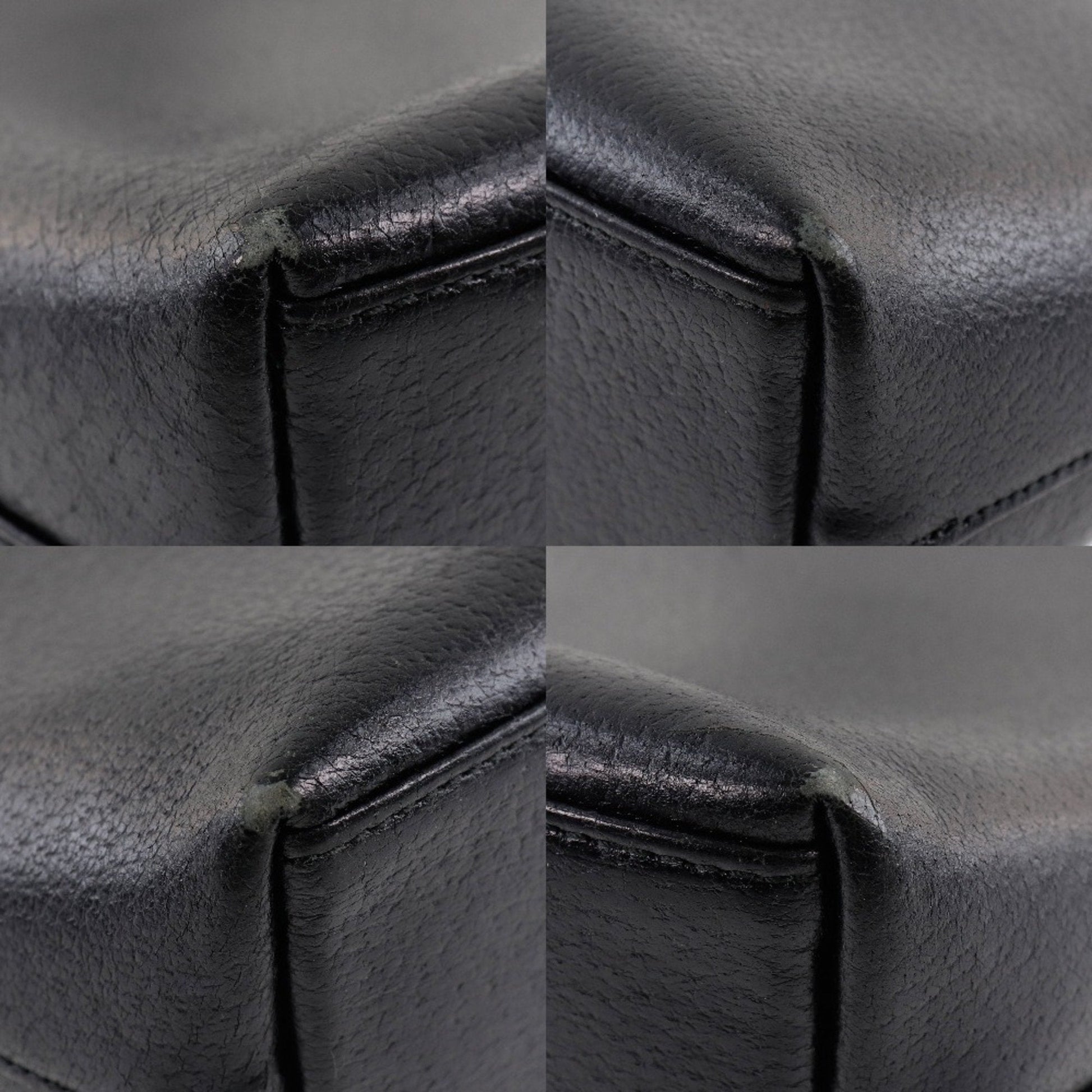 Gucci Black Leather Tote Style 18