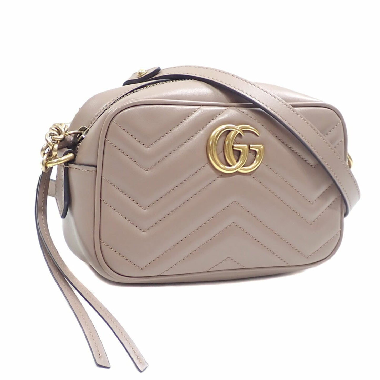 Gucci Beige Quilting Leather Shoulder Bag ( )