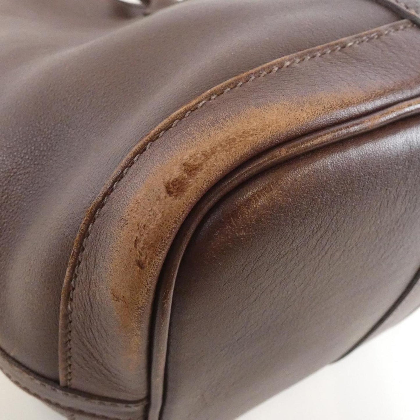 Hermes Havane Swift Leather Silk Handbag ( )