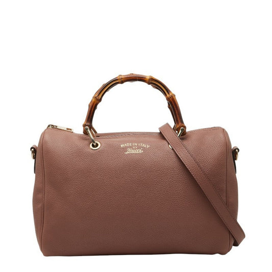 Gucci Pink Leather Handbag Shoulder Bag ( )