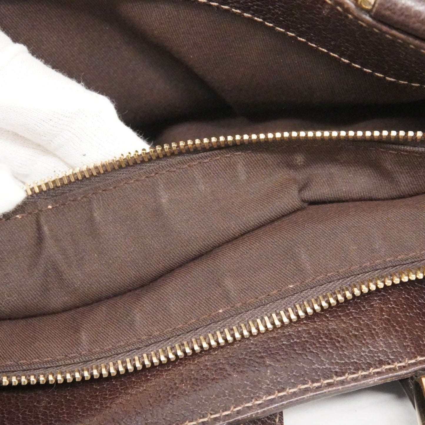 Gucci Brown Canvas Tote Bag ( )