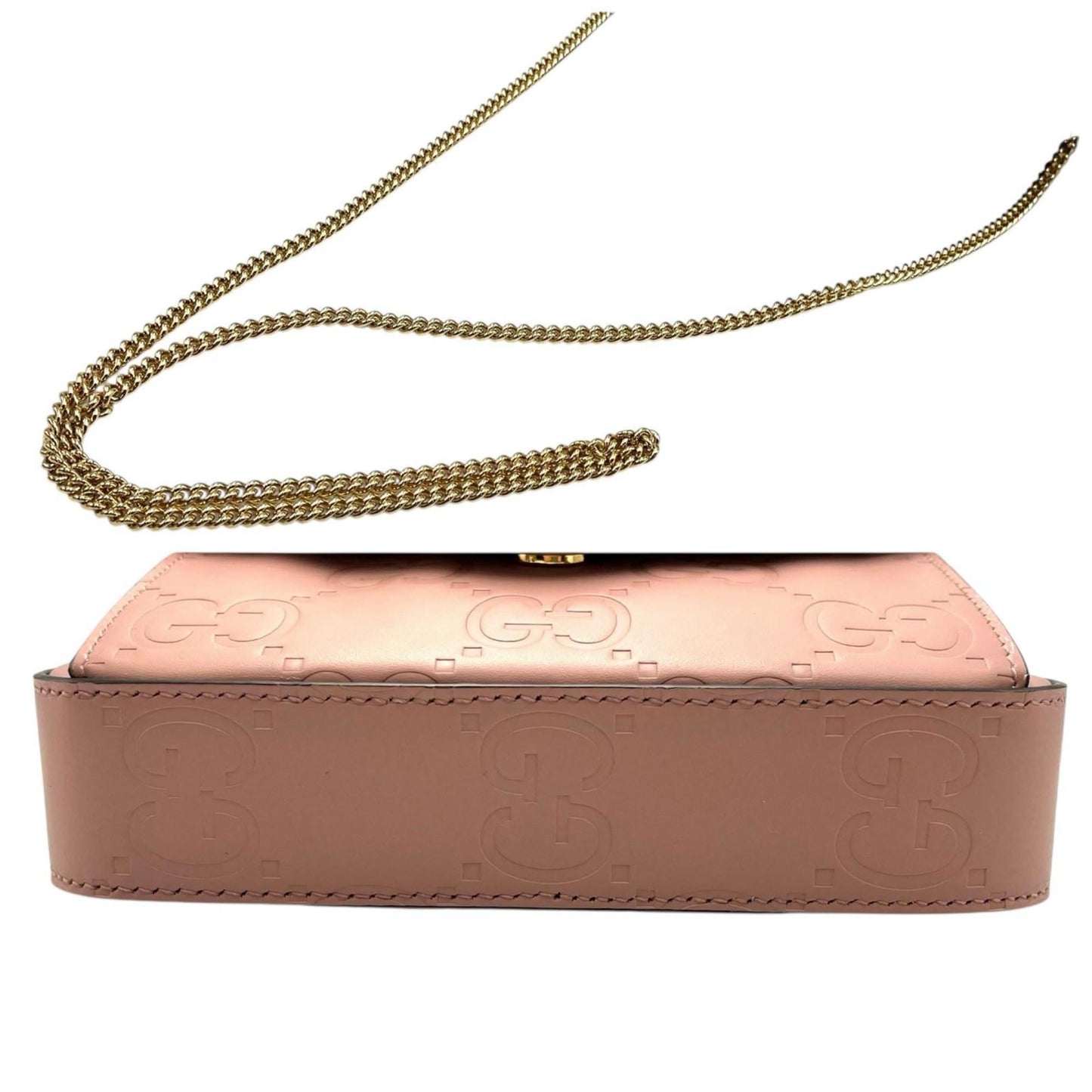 Gucci Pink Leather Shoulder Bag ( )