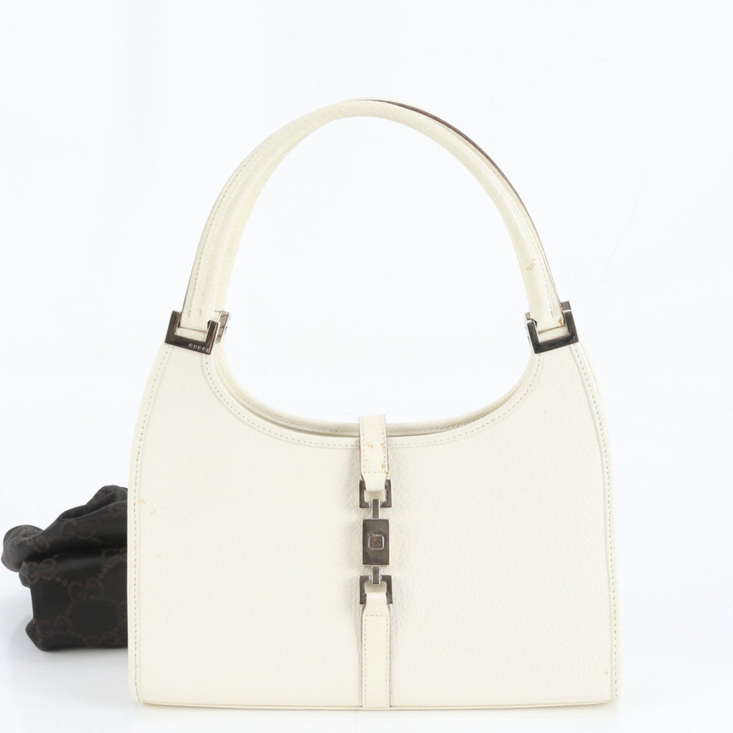 Gucci Ivory Leather Tote Bag ( )