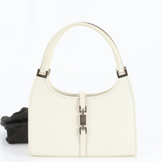 Gucci Ivory Leather Tote Bag ( )