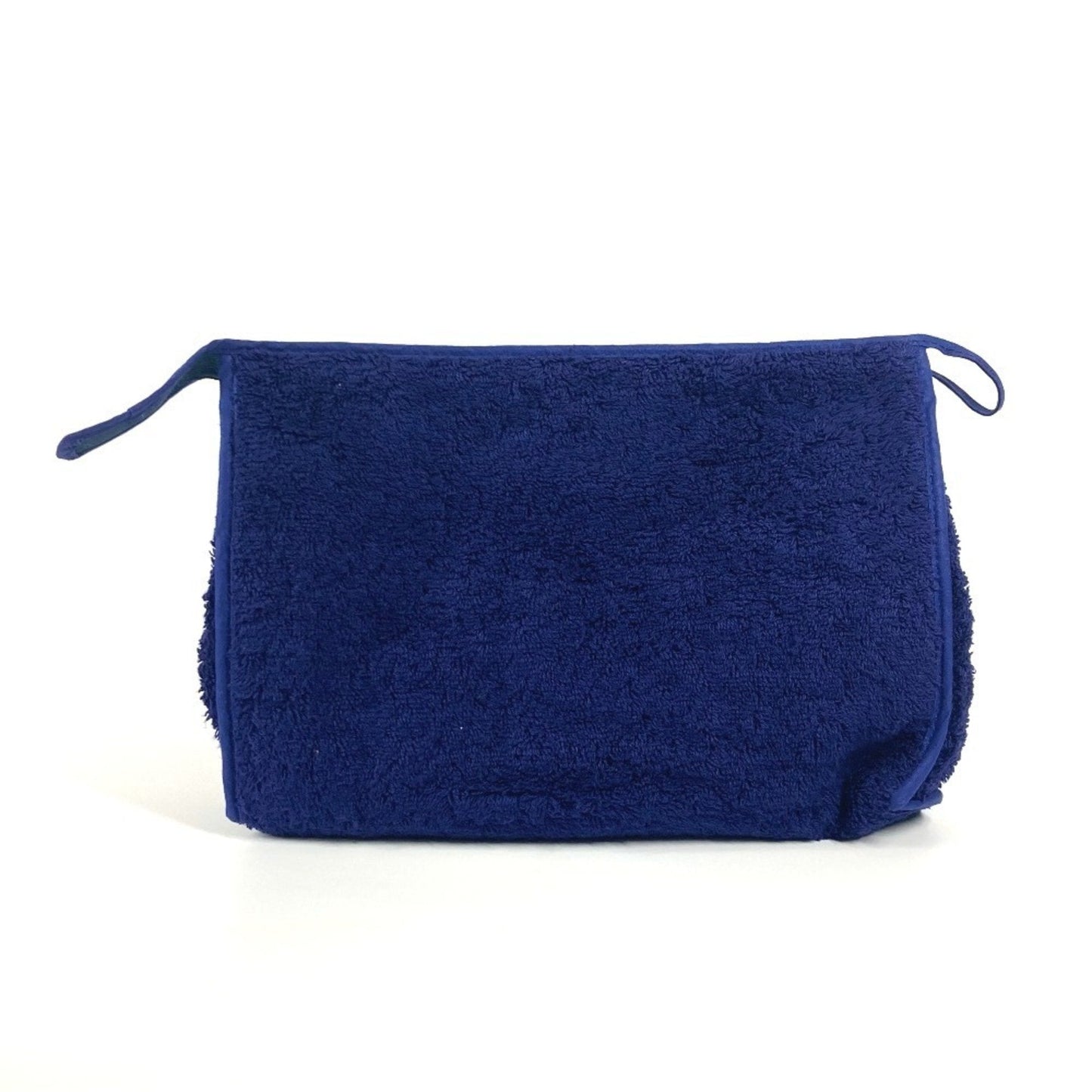 Hermes Navy Pile Fabric Clutch Bag Pouch ( )