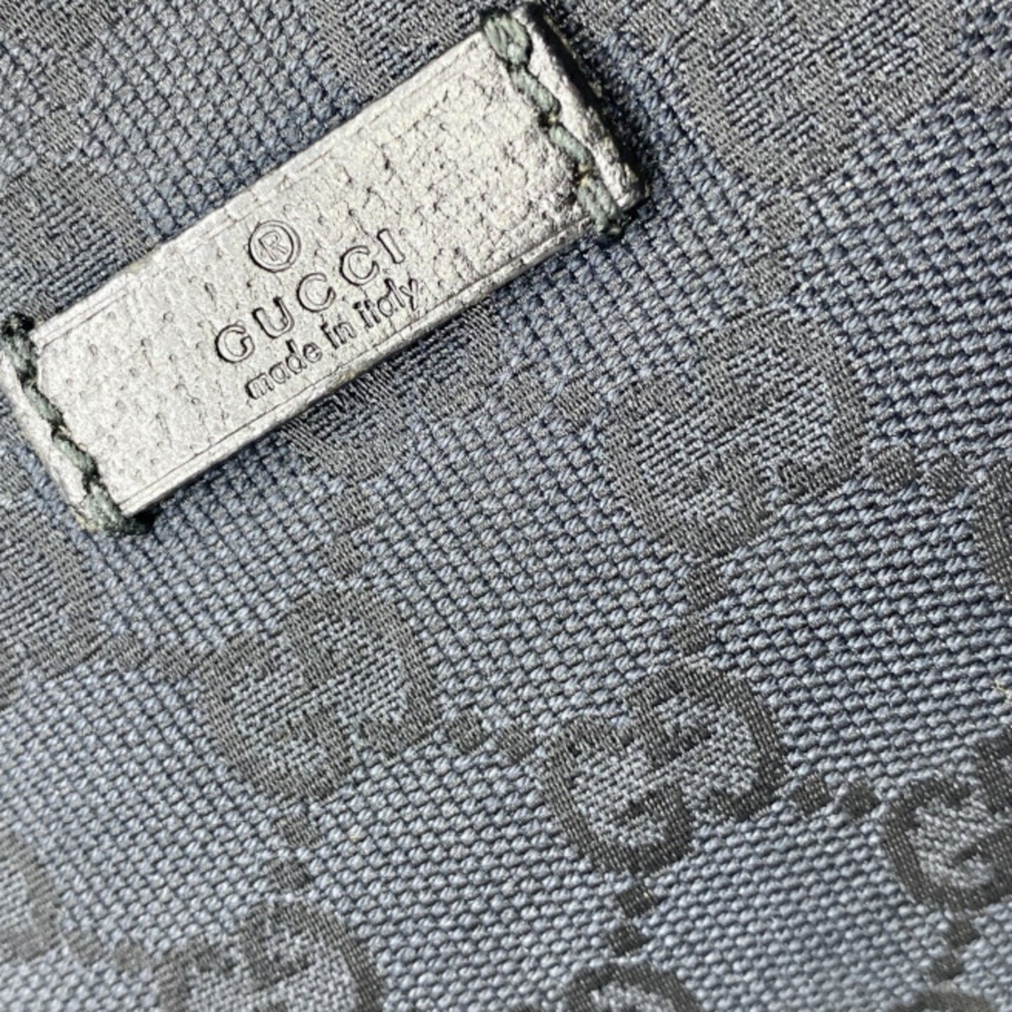 Gucci Black Gg Canvas Shoulder Bag ( )