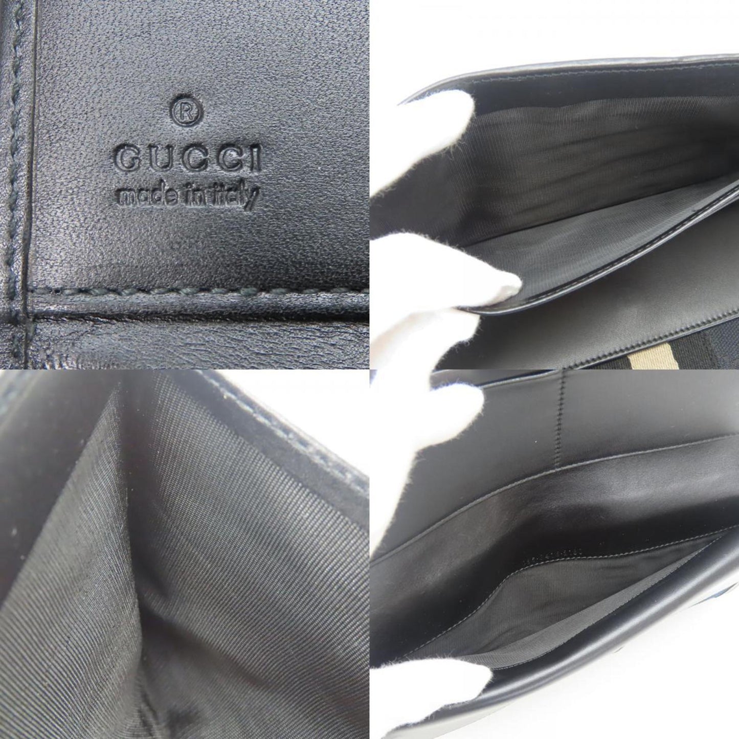 Gucci Black Gg Canvas Coin Purse/Coin Case ( )
