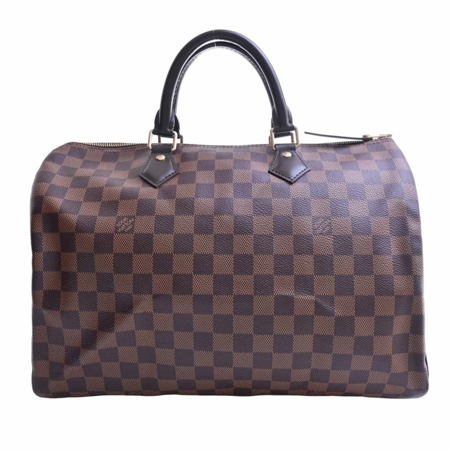 LOUIS VUITTON Damier Speedy 35 Boston Bag Handbag N41363 Brown Ladies