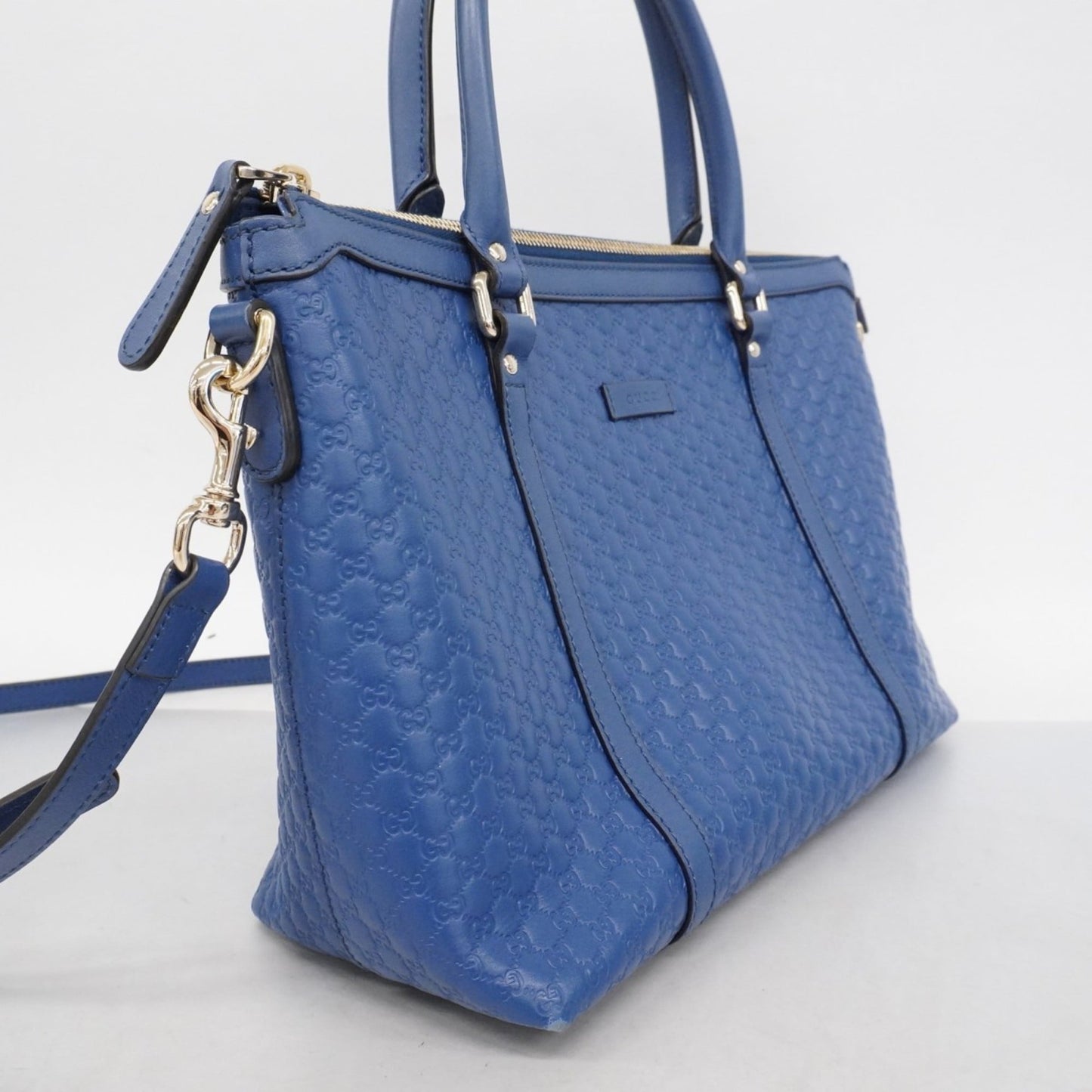 Gucci Blue Leather Handbag ( )