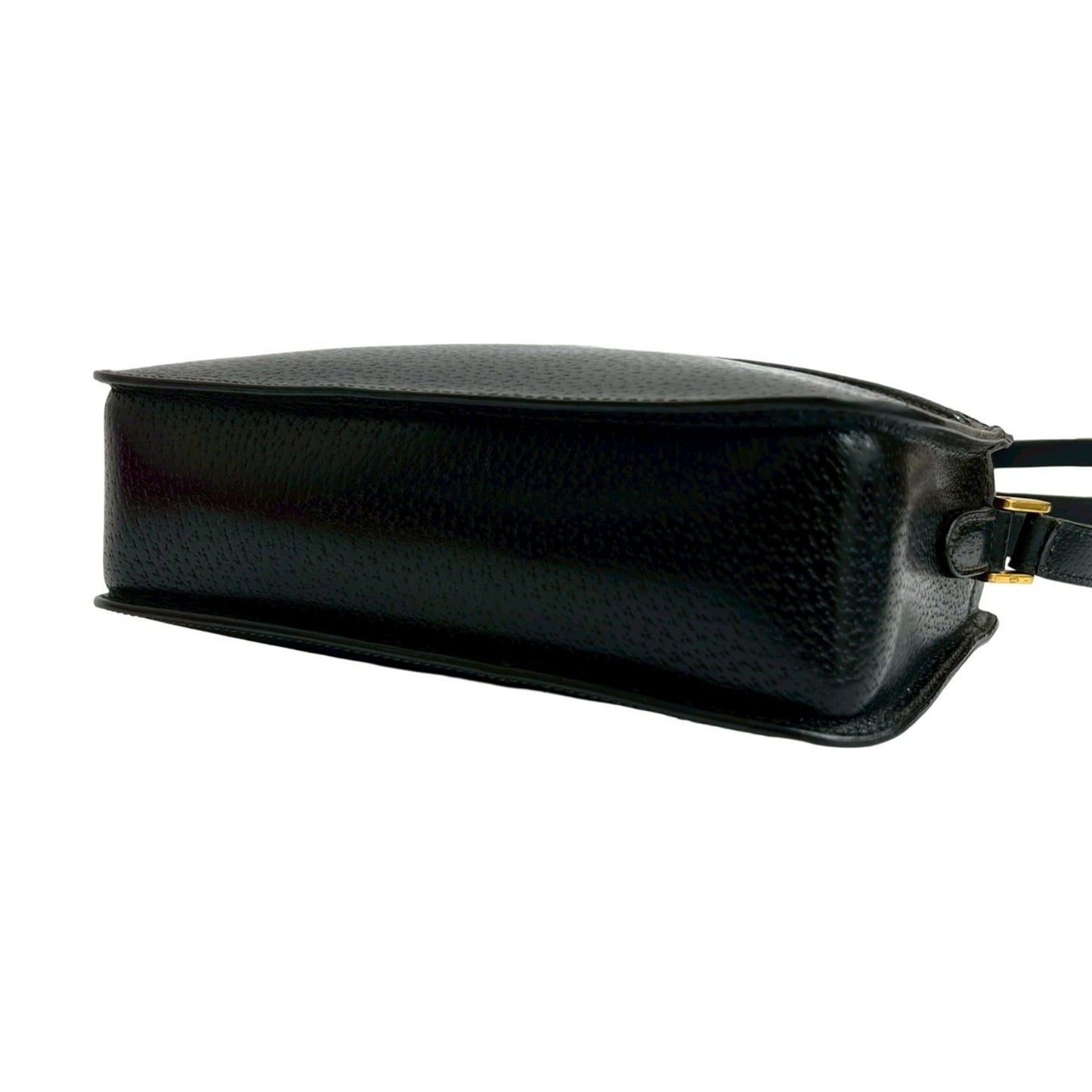 Gucci Black Leather Pochette Shoulder Bag ( )