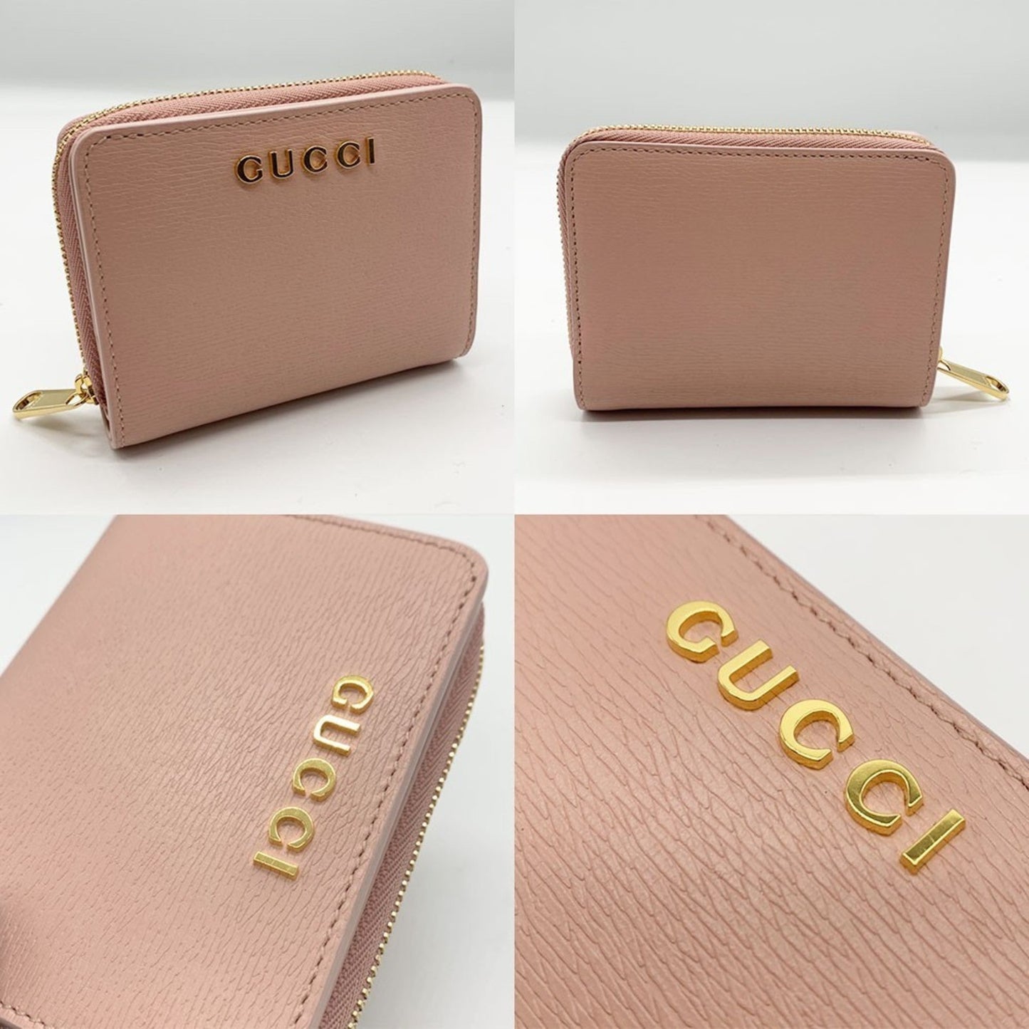 Gucci Light Pink Leather Coin Purse/Coin Case ( )