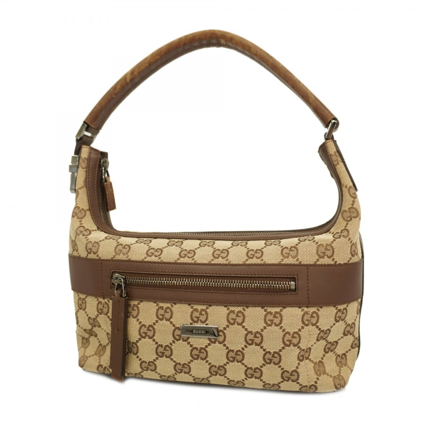 Gucci Brown Canvas Shoulder Bag ( )