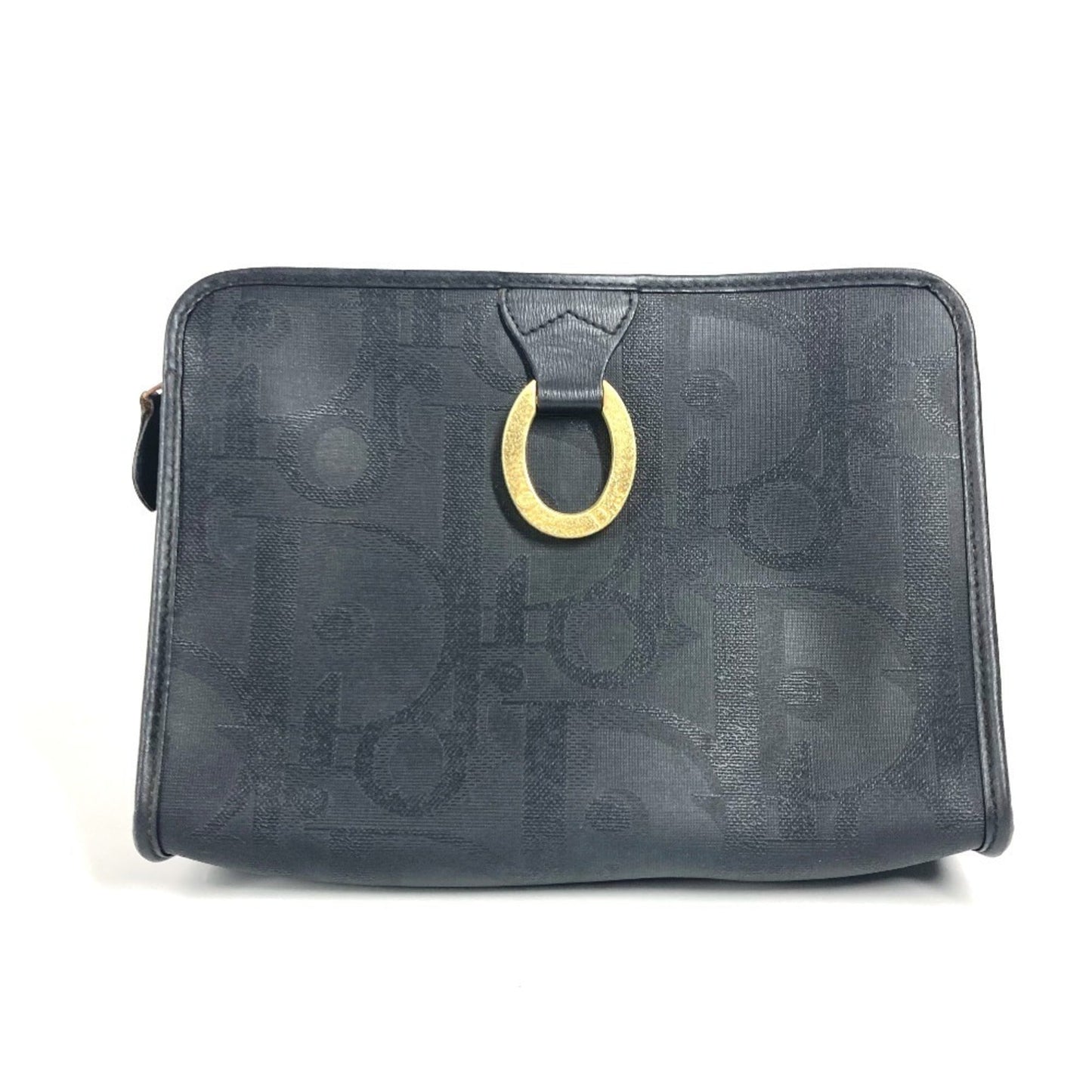Christian Dior Navy Pvc Leather Clutch Bag Pouch ()
