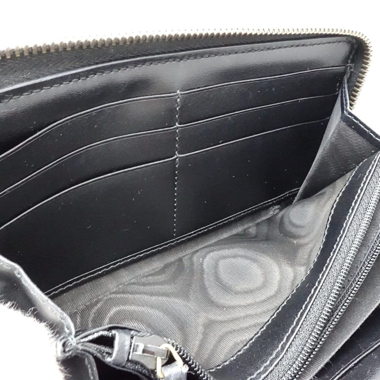 Gucci Black Leather Long Wallet (Bi-Fold) ( )