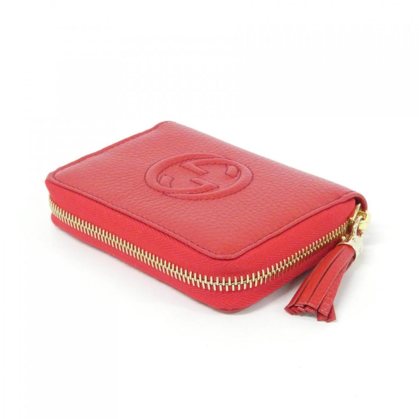 Gucci Red Color Leather Coin Purse/Coin Case ( )