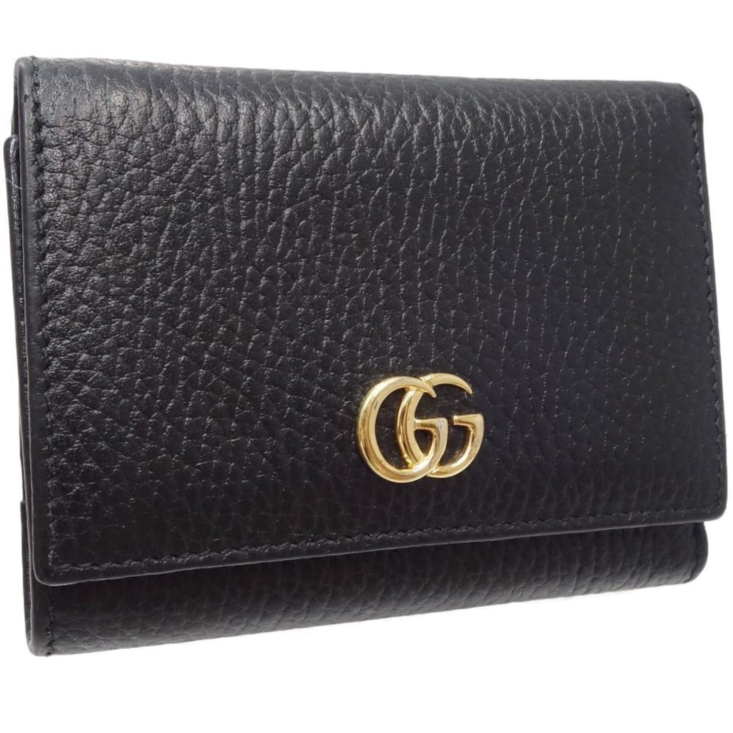 Gucci Black Leather Wallet (Tri-Fold) ( )